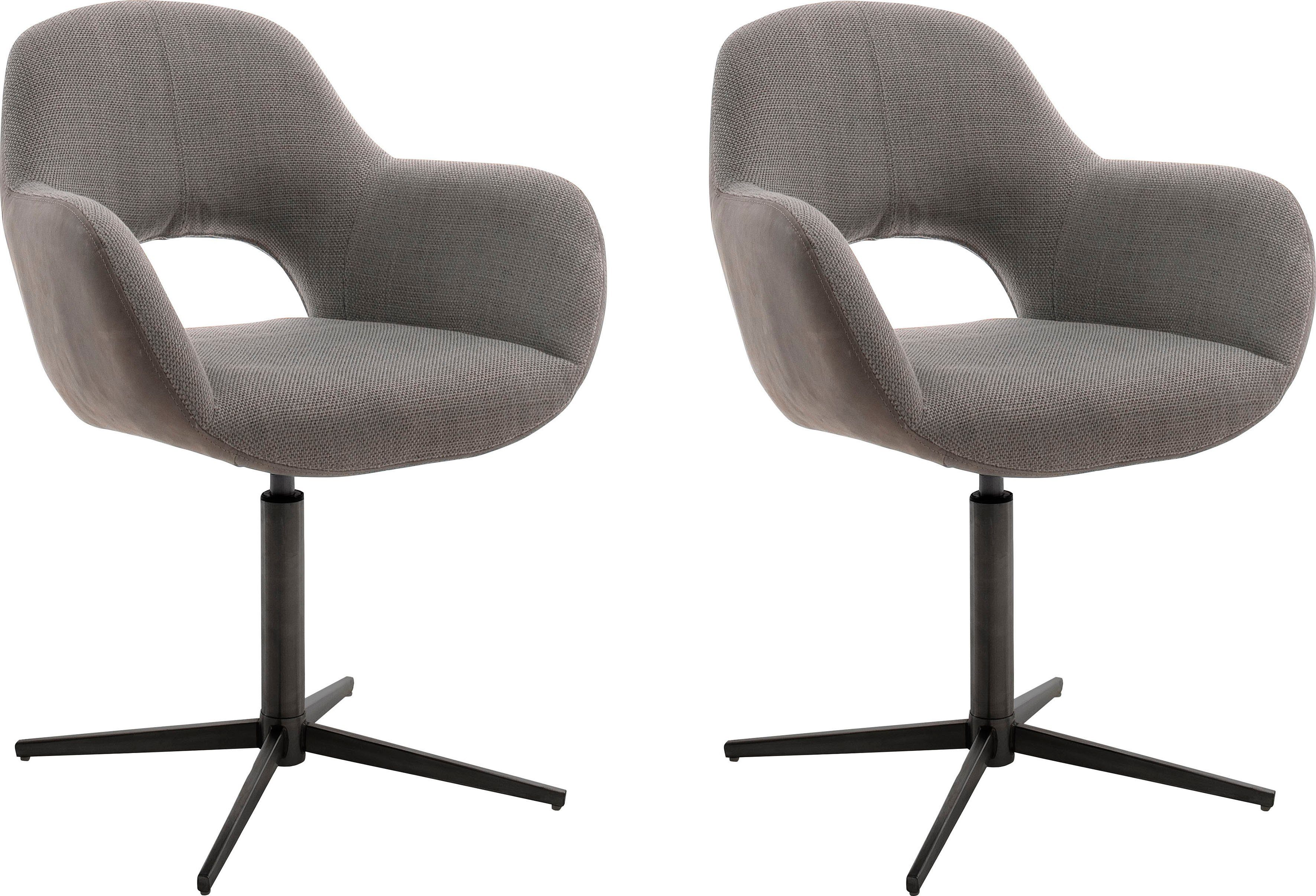 MCA furniture Eetkamerstoel MELROSE Stoel 360º draaibaar met nivellering (set, 2 stuks)