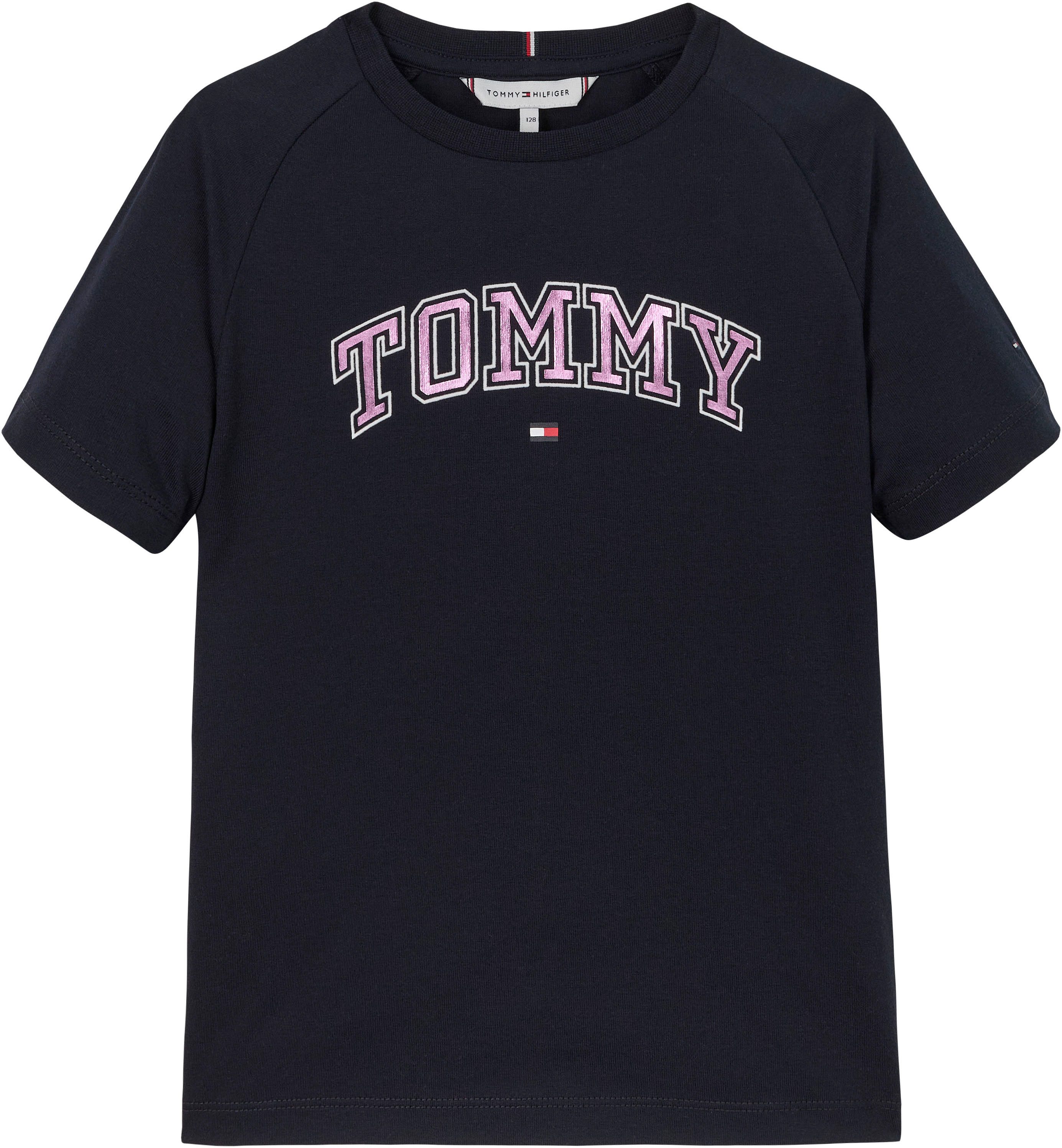 Tommy Hilfiger Shirt met korte mouwen VARSIY FOIL REG TEE SS Kinderen tot 16 jaar met logo-opdruk