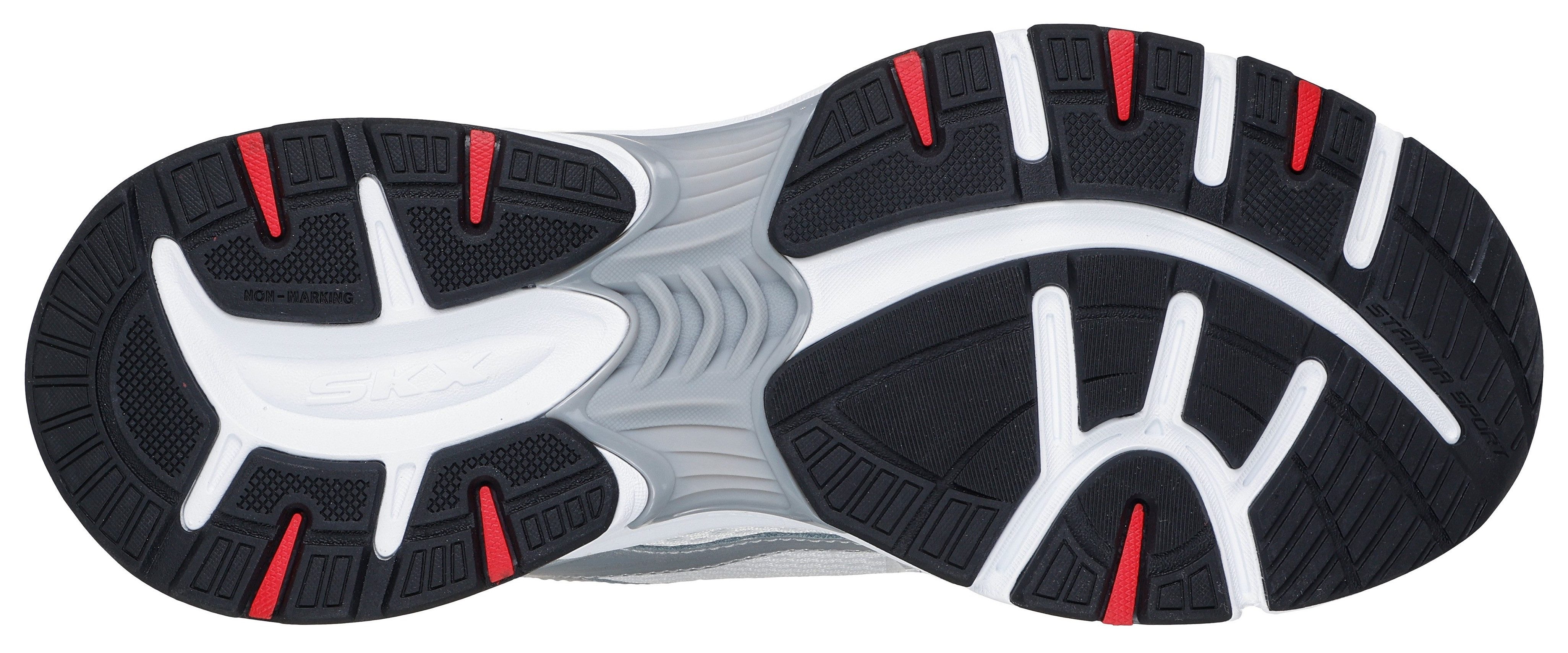 Skechers Slip-on sneakers STAMINA SPORT Trainingsschoen, retro sneaker met slip-ins