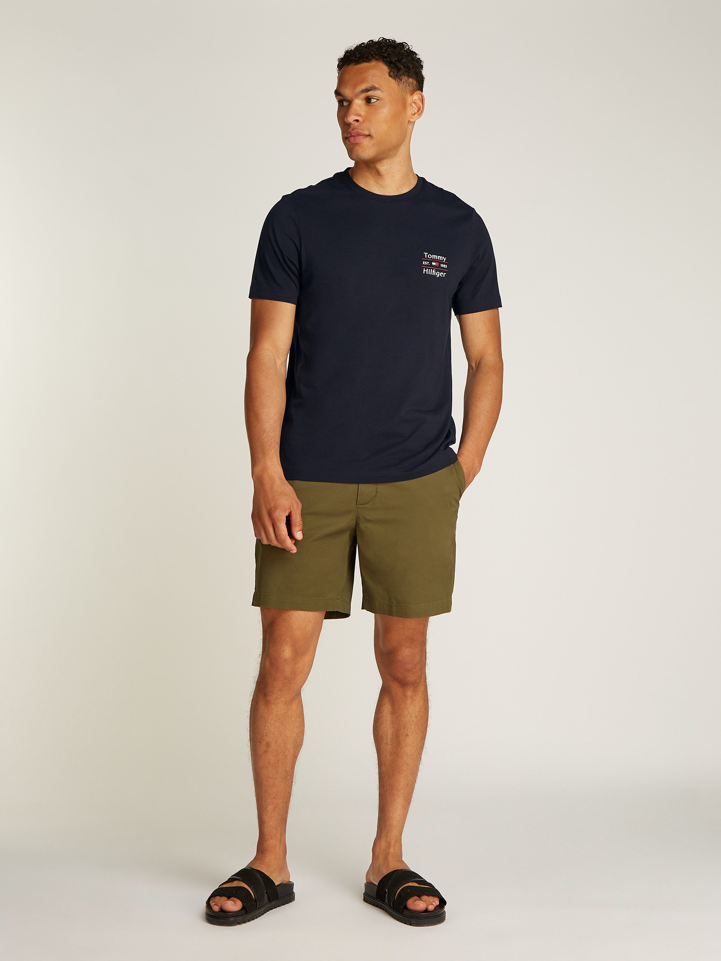 Tommy Hilfiger Shirt met ronde hals HILFIGER STACK TEE
