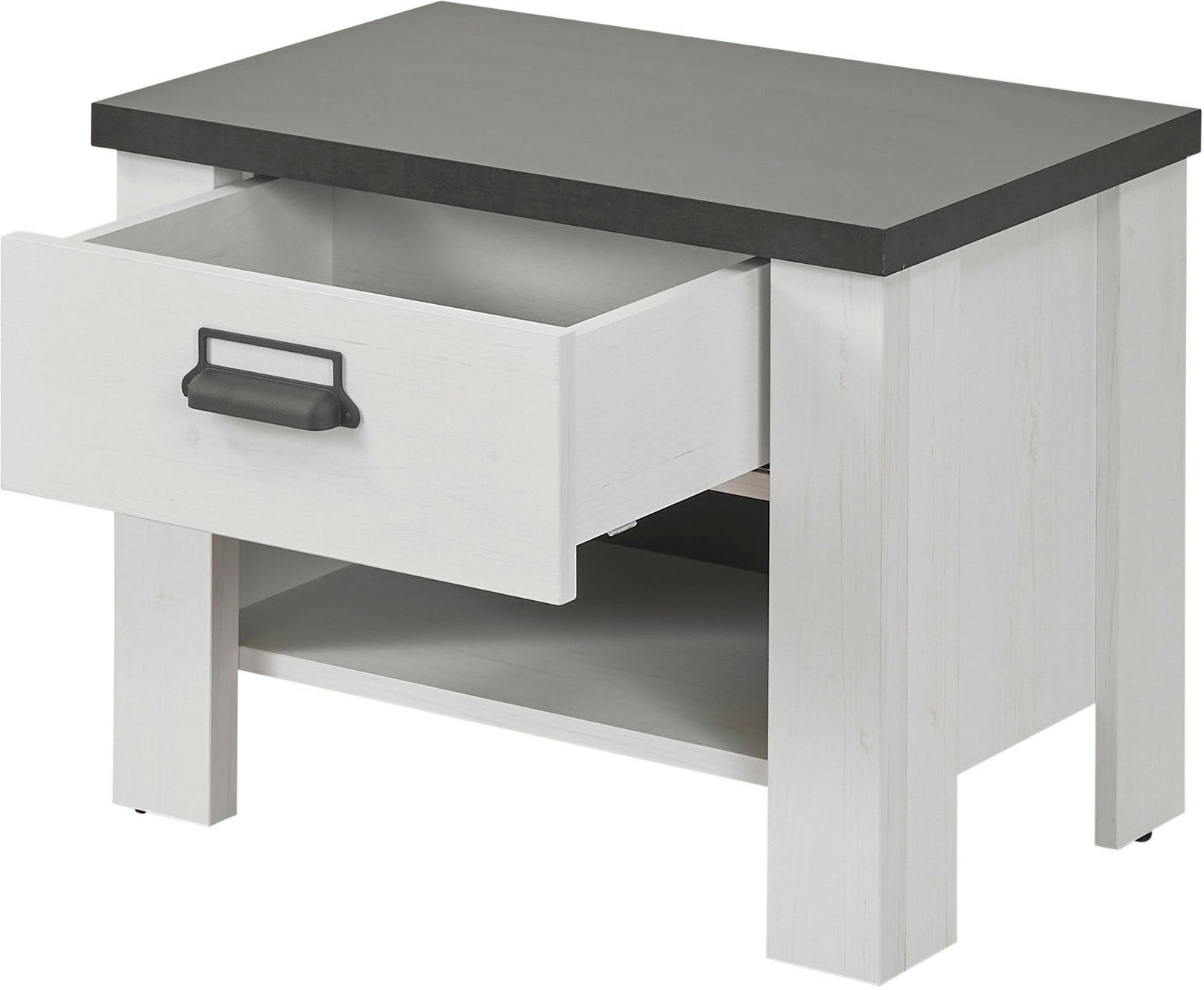 Home affaire Slaapkamerserie Sherwood Ligoppervlak 180 x 200 cm, kast 3-deurs 201 cm breed (4-delig)