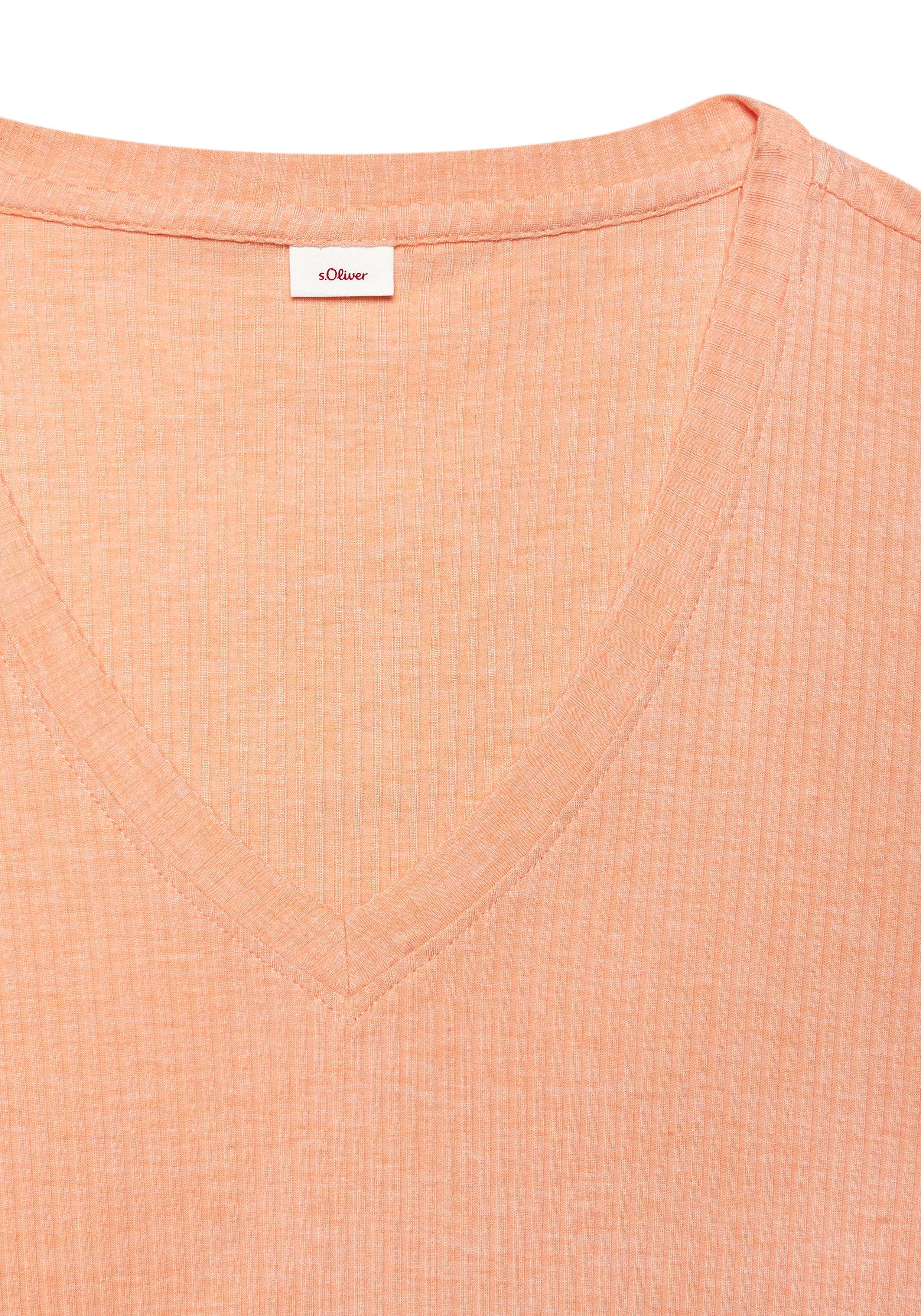 s.Oliver RED LABEL Beachwear Pyjama top Ribbenstof