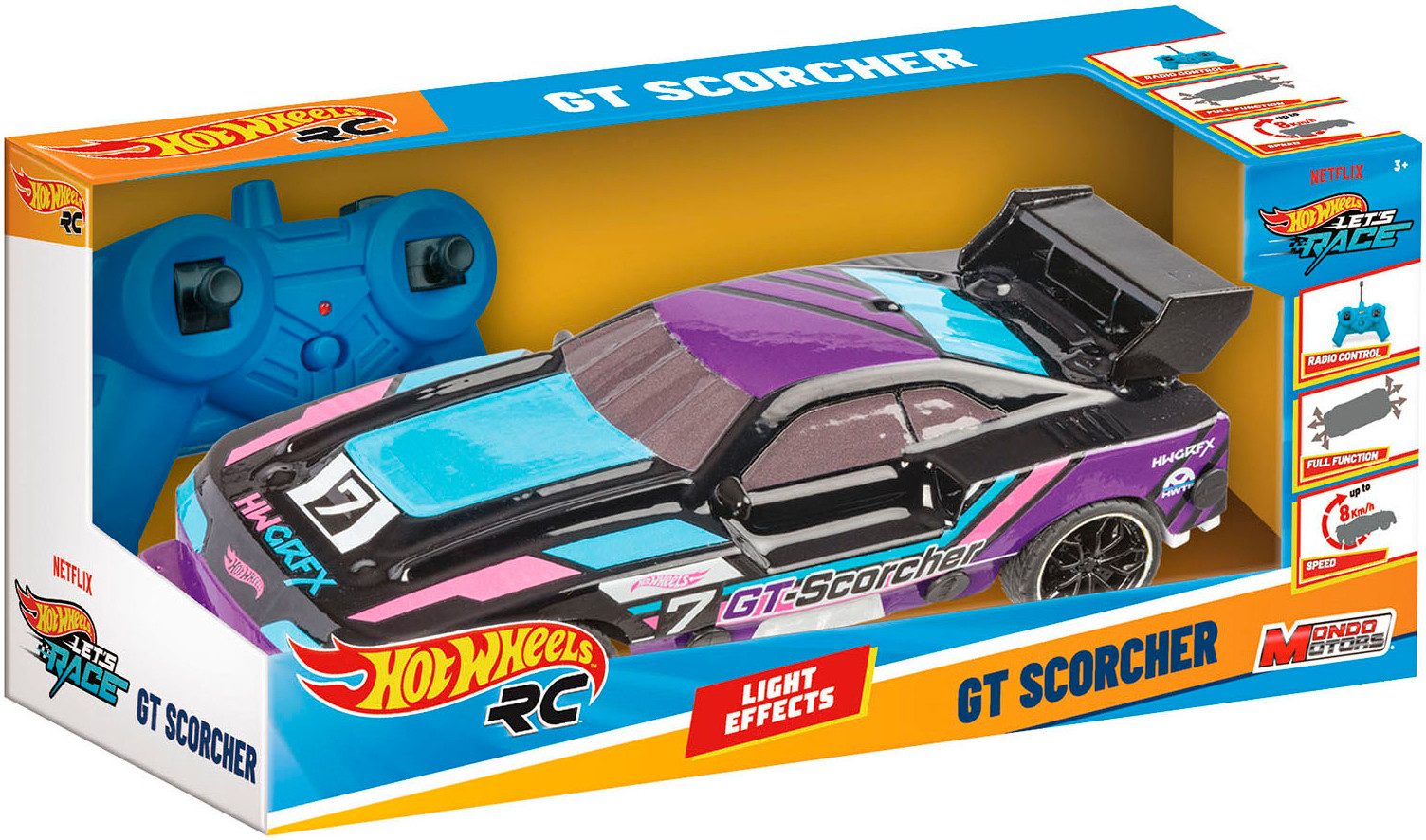Happy People Radiografisch bestuurbare auto HOT WHEELS RC Lets Race GT Scorcher