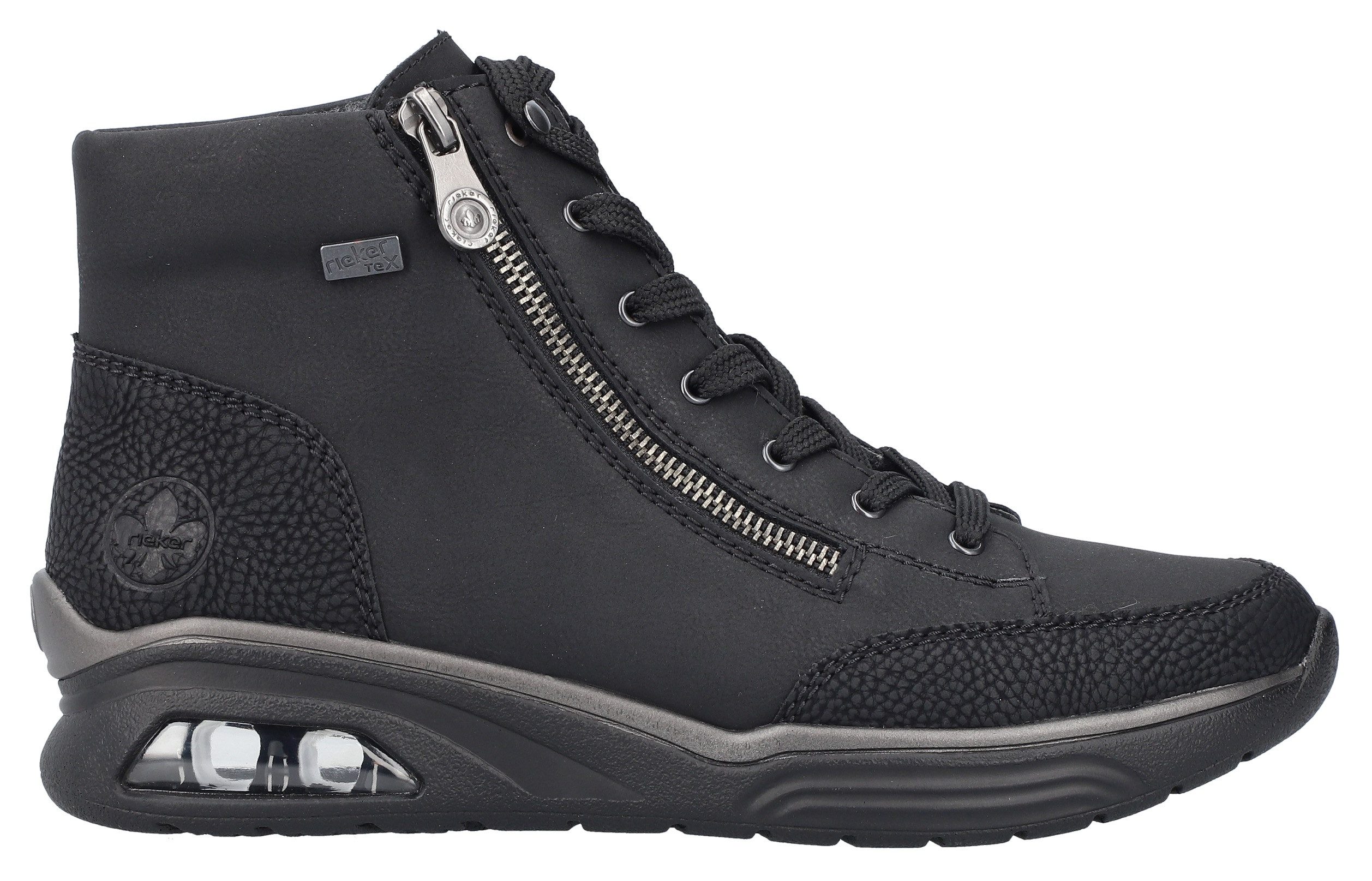 Rieker Sneakers vrijetijdsschoen, lage schoen, veterschoen met riekertex-membraan