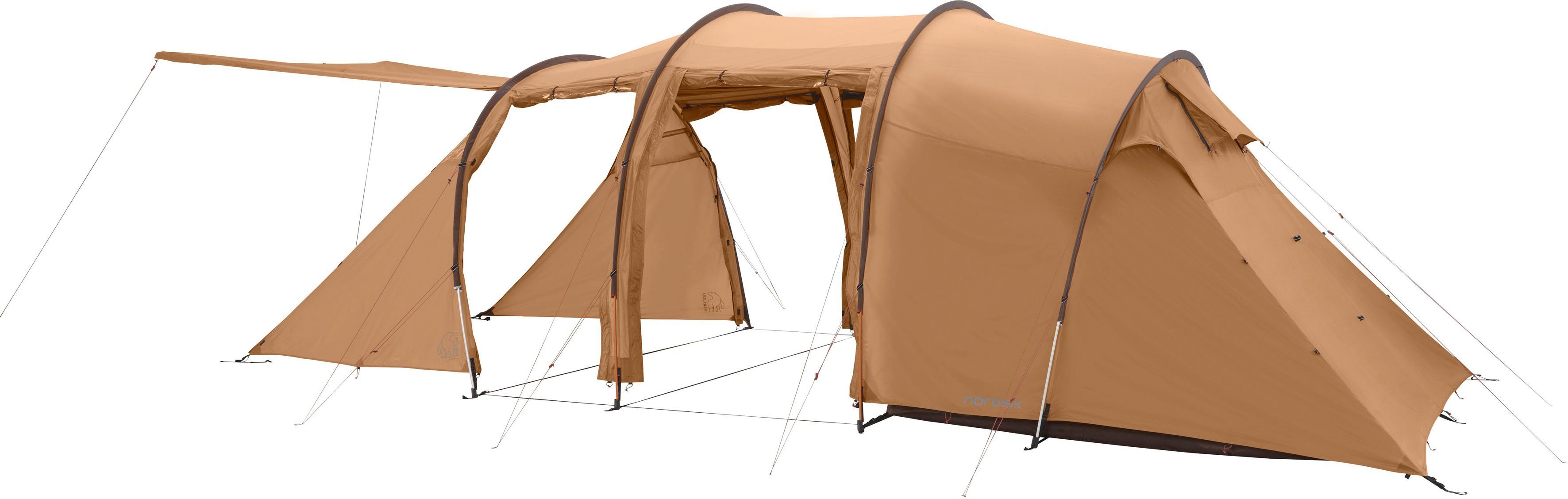 Nordisk Groepstent Reisa 6 PU Tent Cashew/Brown (set, 1-delig)