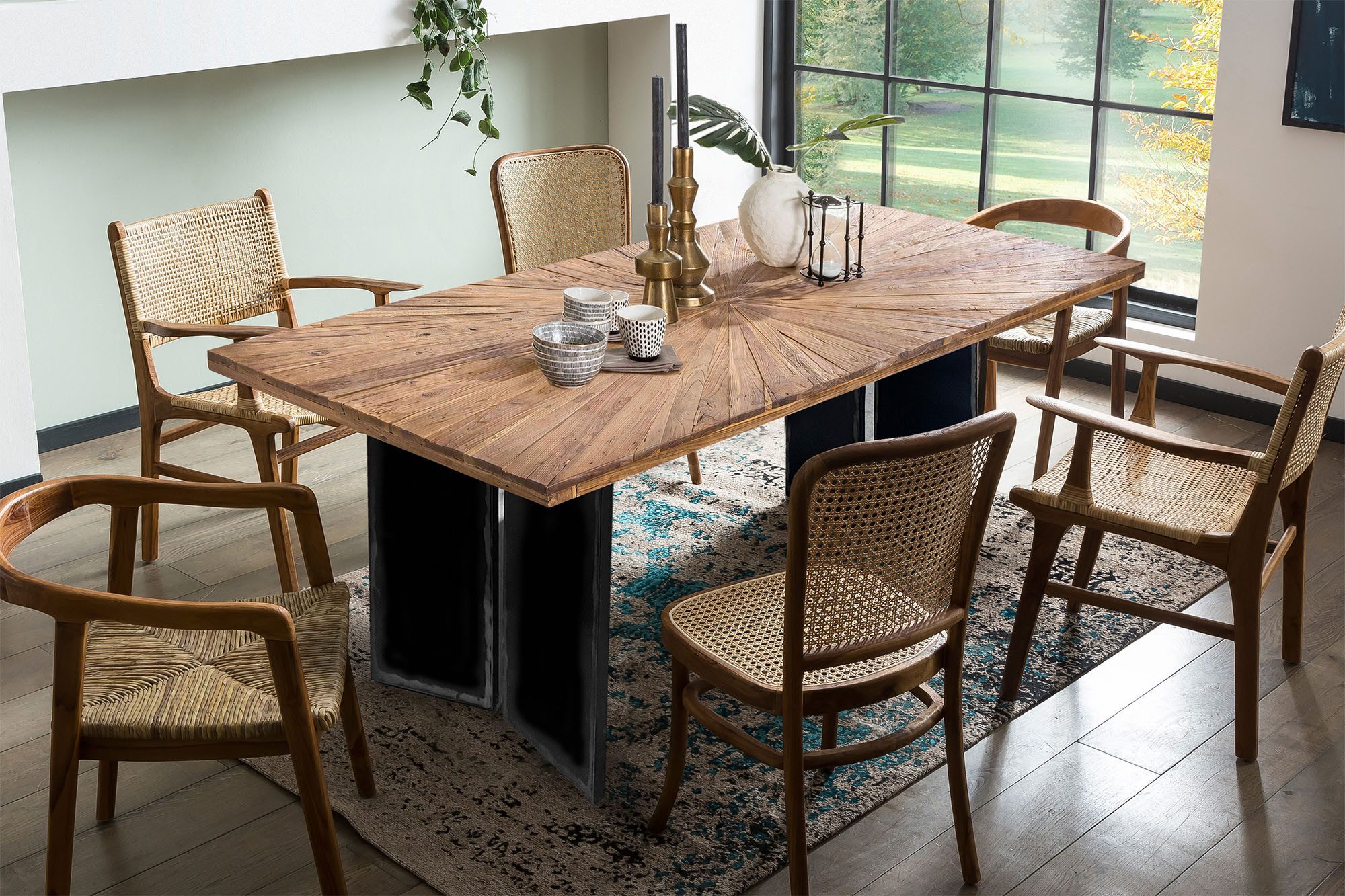 INOSIGN Eettafel met extravagant zonnenontwerp (1 stuk)