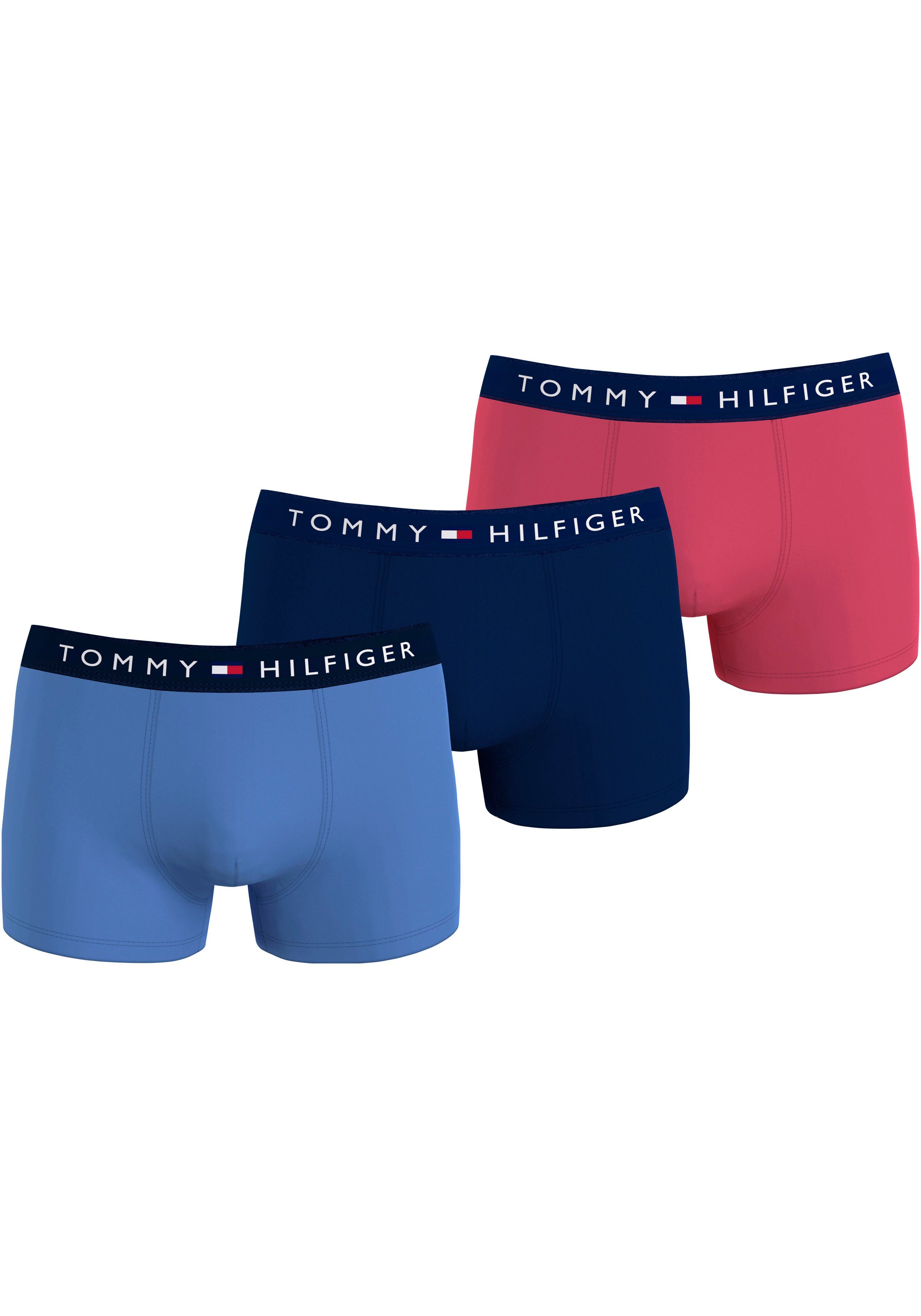 Tommy Hilfiger Underwear Trunk 3P TRUNK met logo-opschrift op de band (3 stuks Set van 3)