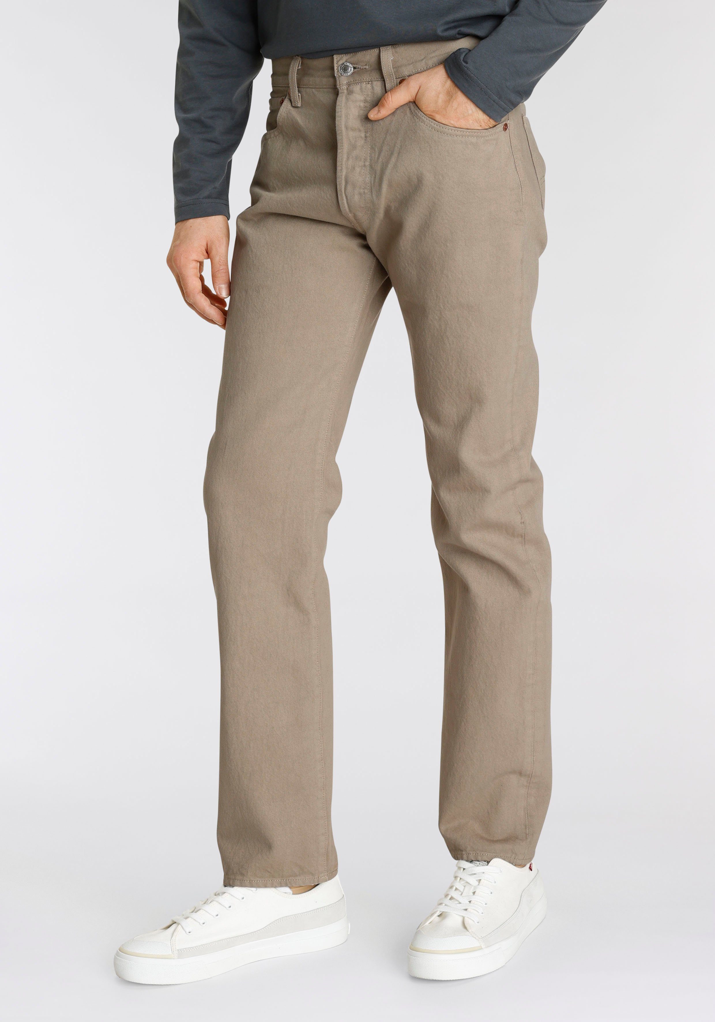 Levi's 5-pocket jeans 501 VI'S ORIG heren slim fit jeans maat 34 bruin