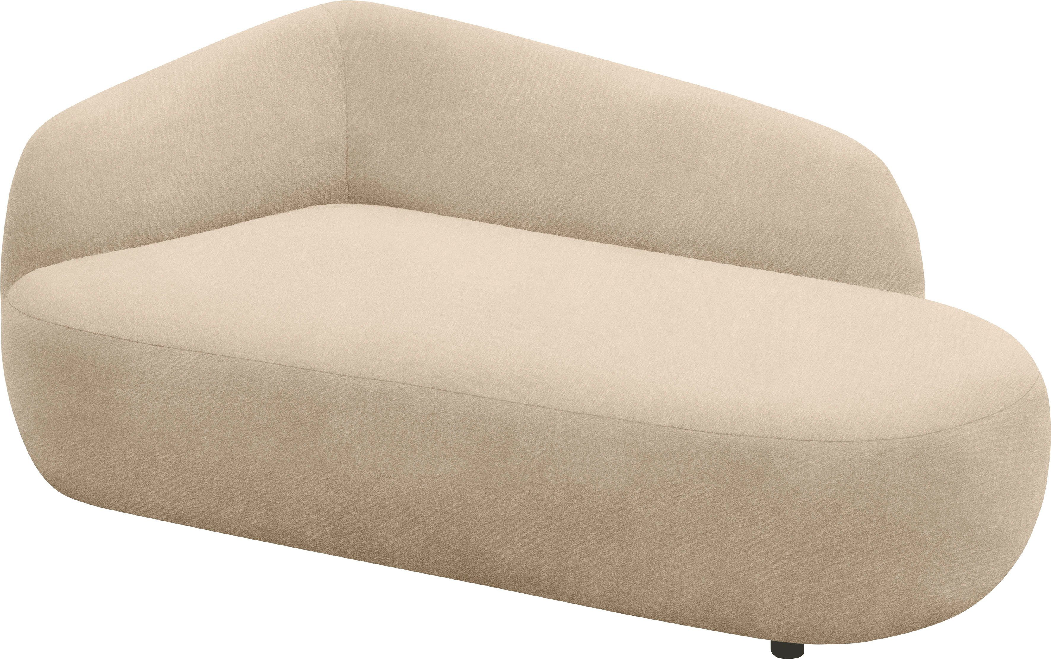 andas Récamier Björnar incl. reversible-sierkussen: bloemmotief, resp. uni, Binnenvering, armleuning links of rechts naar keuze, B/D/H: 183x105x75 cm