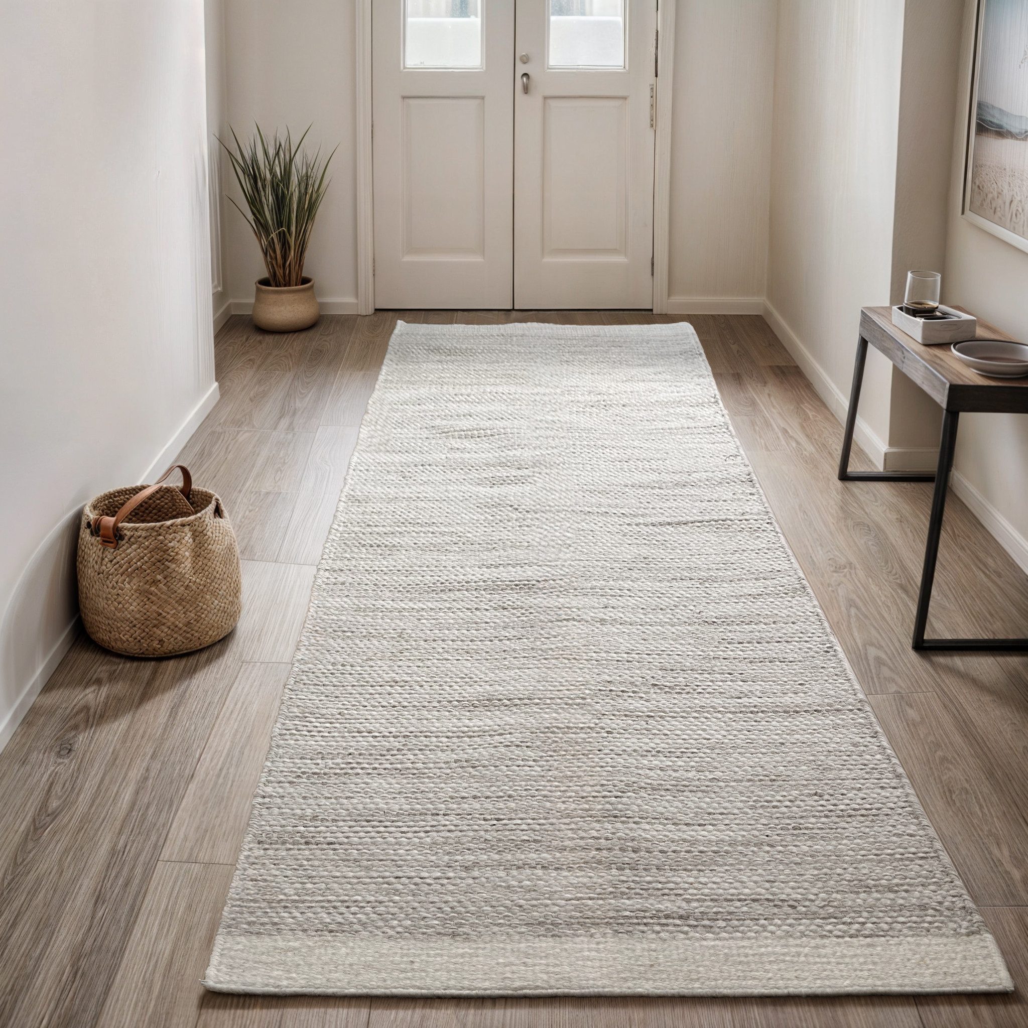 my home Wollen kleed Wolldroom Passie Veranderbaar tapijt, handgeweven, gemêleerde uitstraling, 100% wol, ook als loper