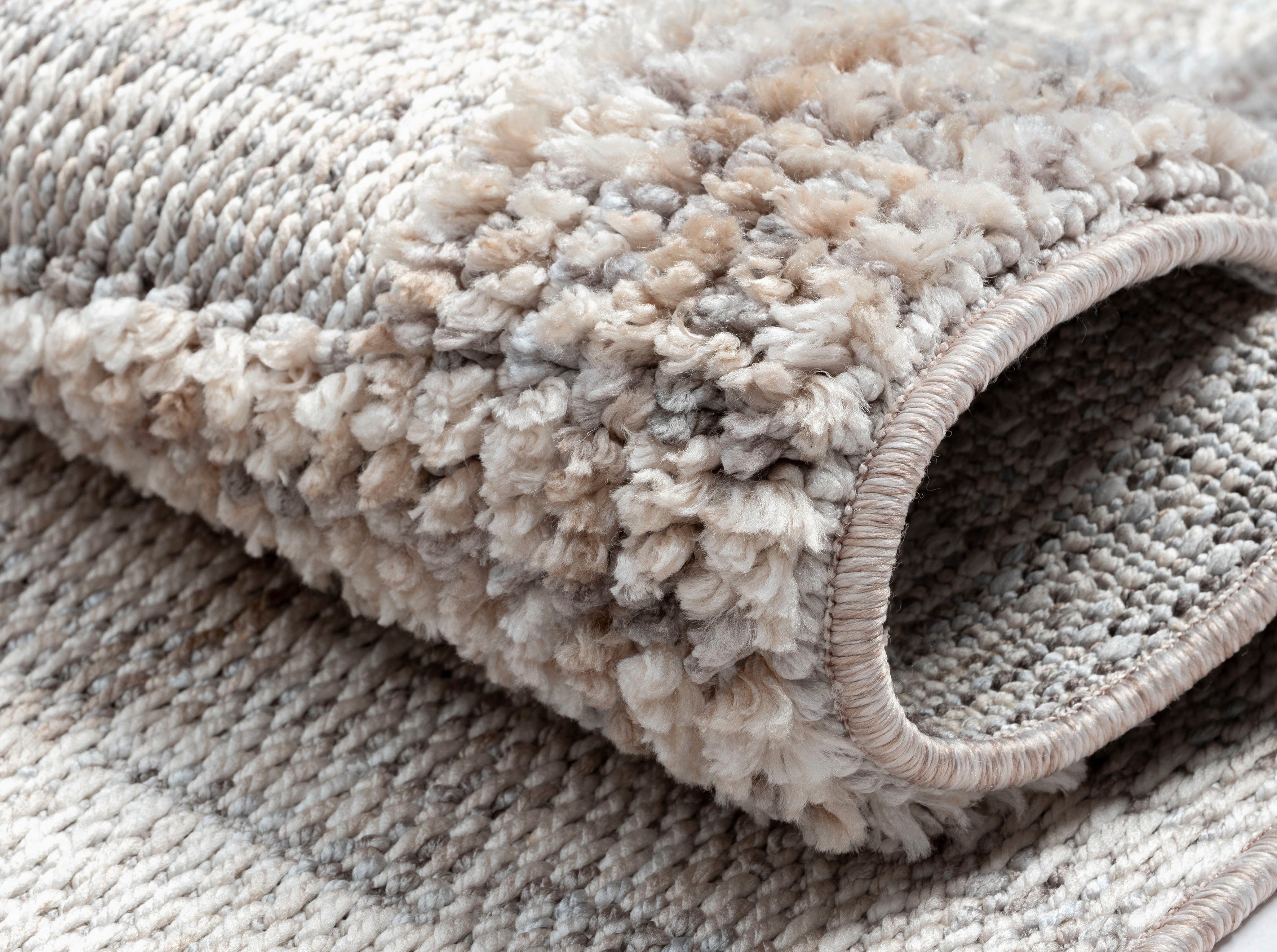 Myflair Möbel & Accessoires Vloerkleed Balania Kortpolig, met hoog-laag effect, bijzonder zacht door microvezel