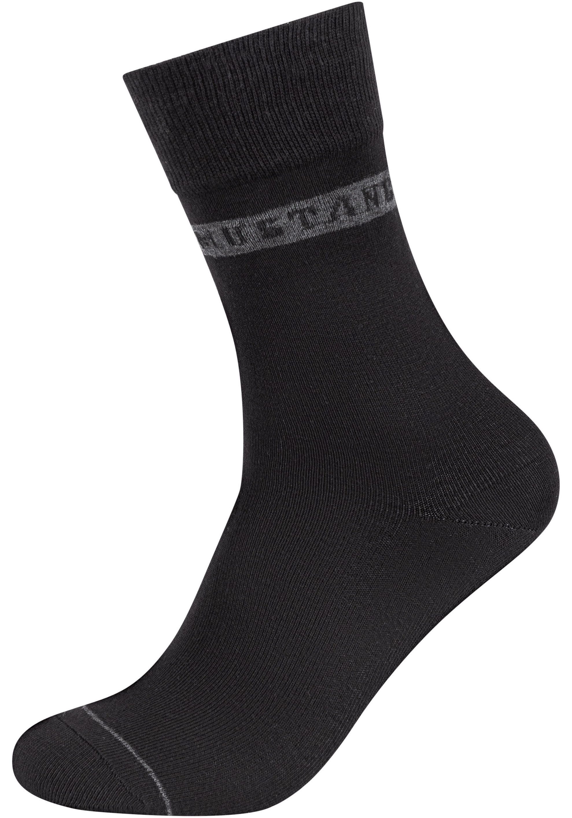MUSTANG Sokken Casual met zachte en elastische comfortband (Set van 6)
