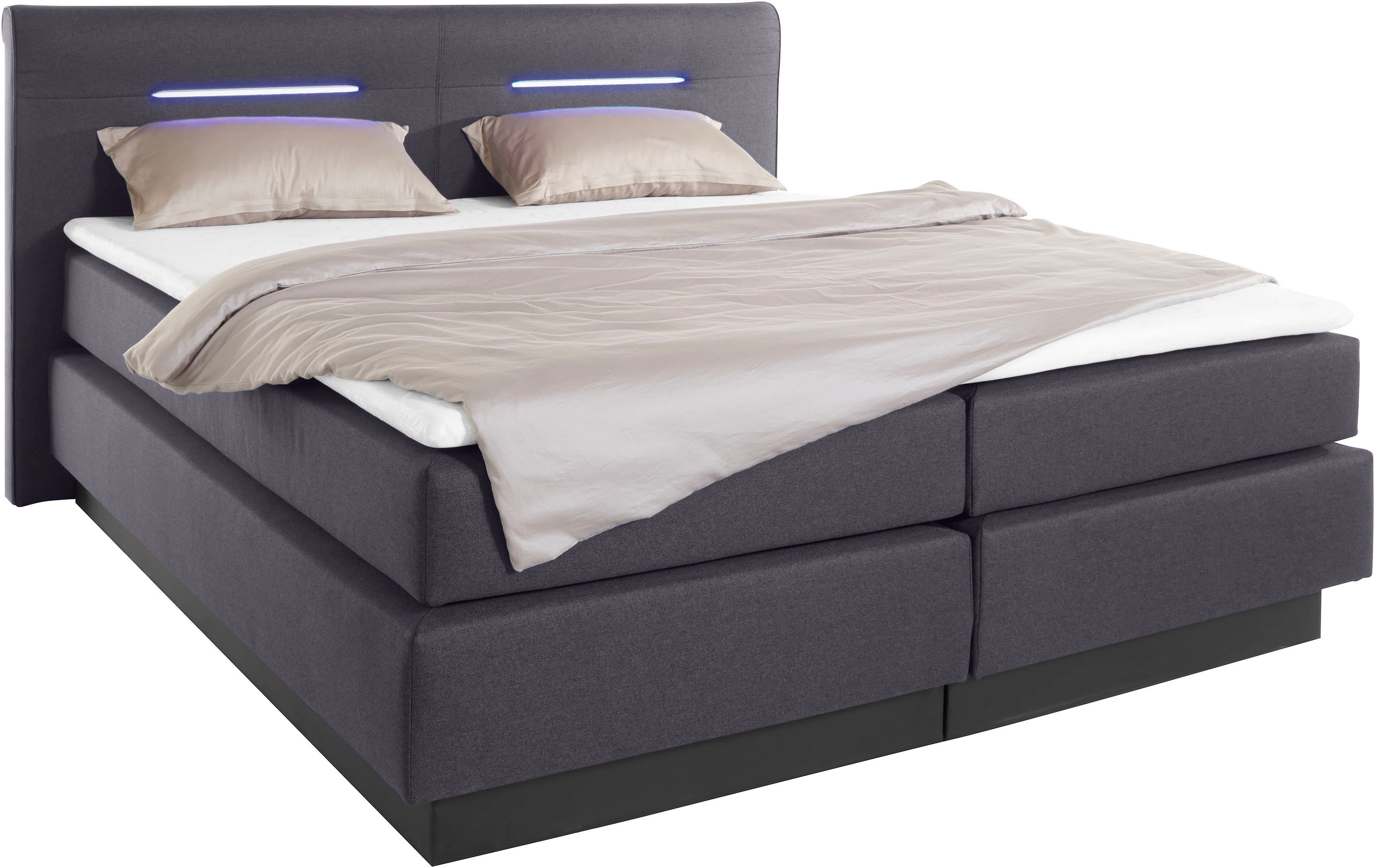 COLLECTION AB Boxspring inclusief ledverlichting, bedkist en topmatras