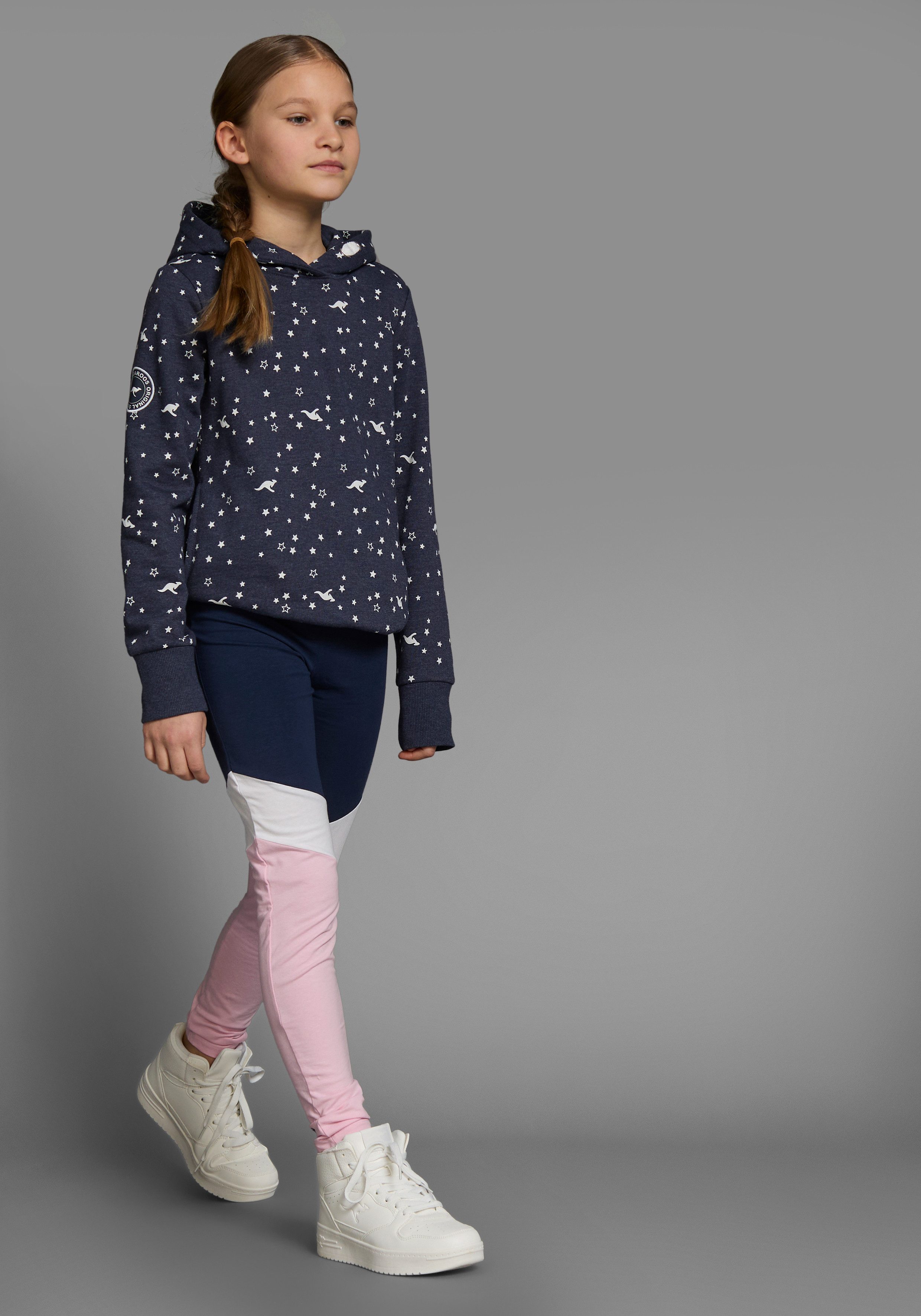 KangaROOS Legging Met colorblocking inzetten