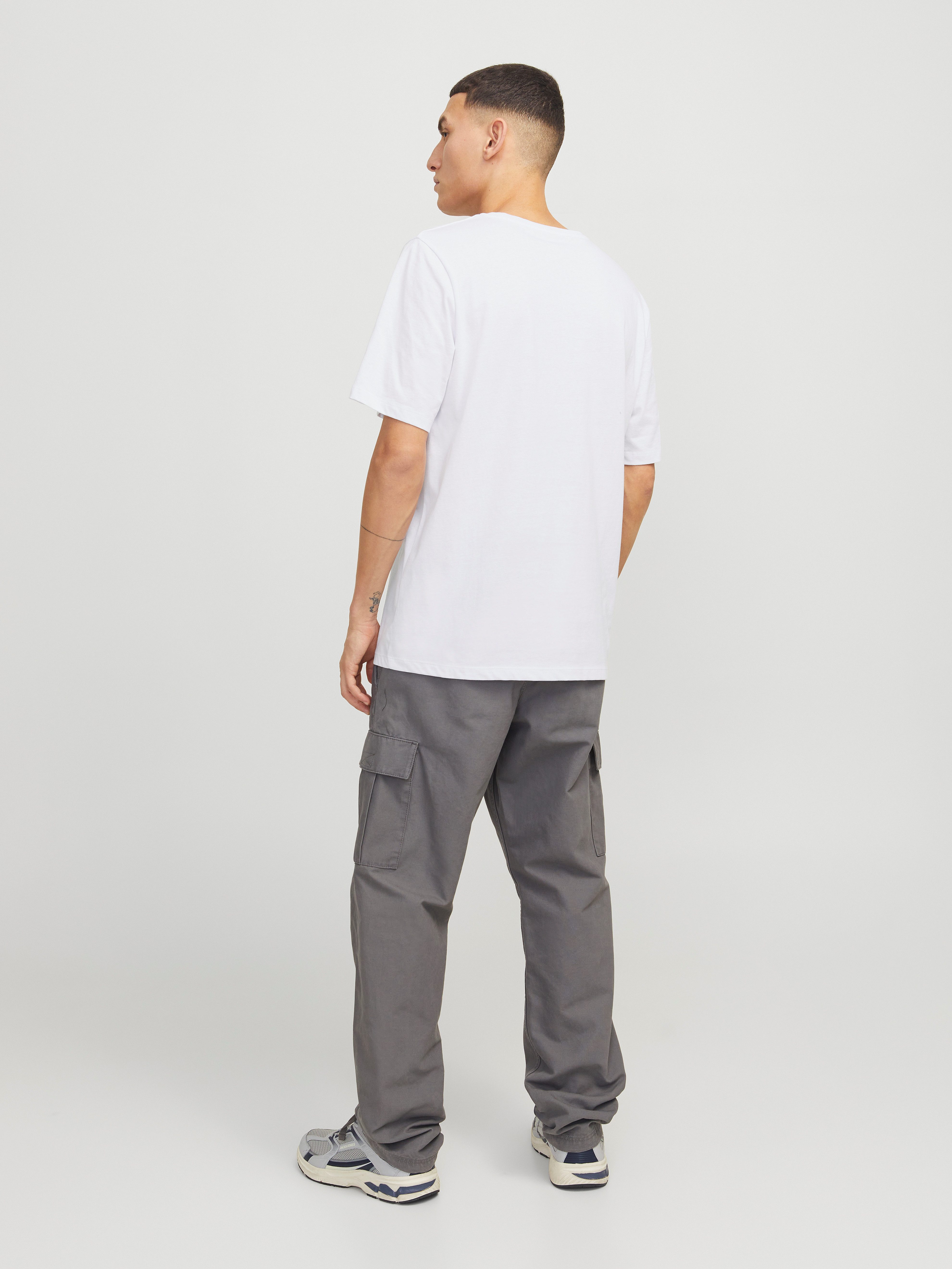 Jack & Jones Shirt met print JJHUDSON TEE SS CREW NECK