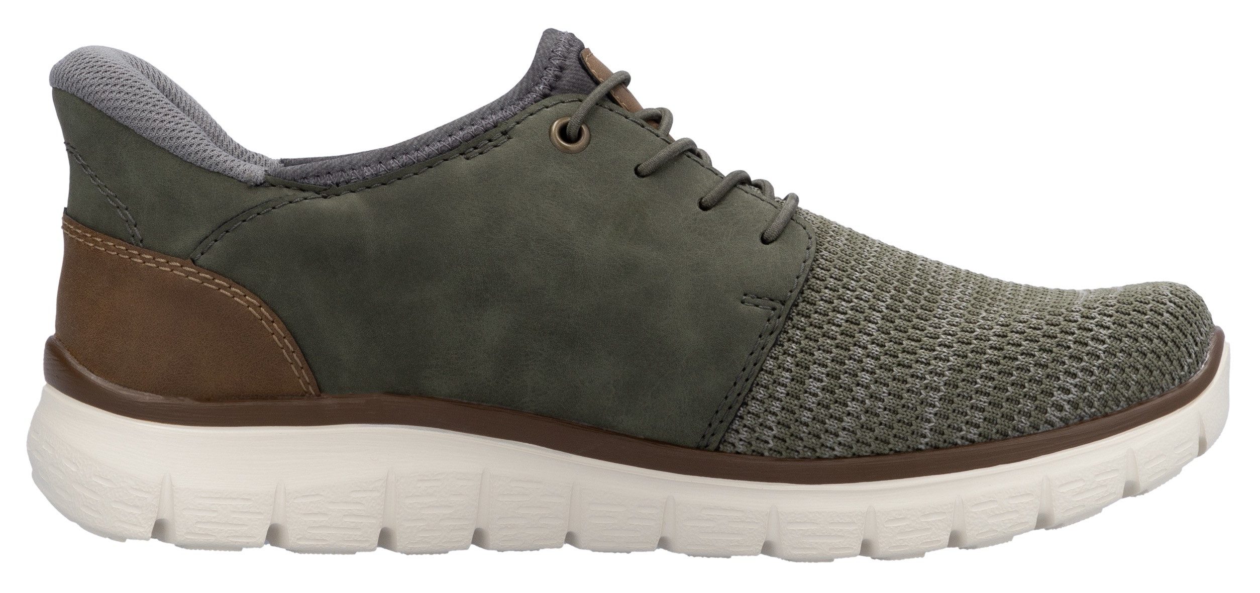 Rieker Slip-on sneakers , vrijetijdsschoen, lage schoen, instapschoen, gewatteerde hielafsluiting
