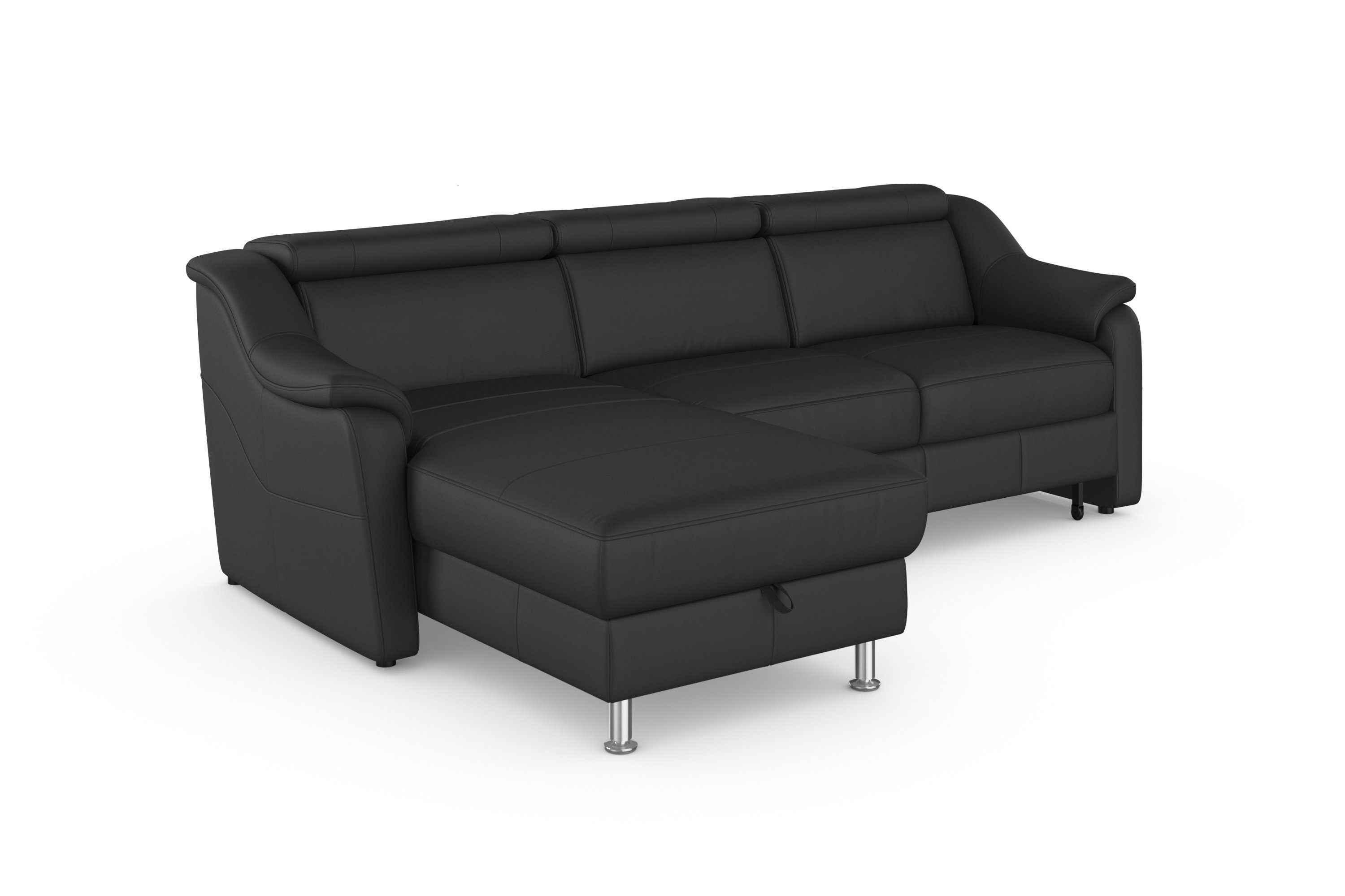 sit&more Hoekbank Freetown L-vorm met verstelbare hoofdsteun en comfortabele binnenvering