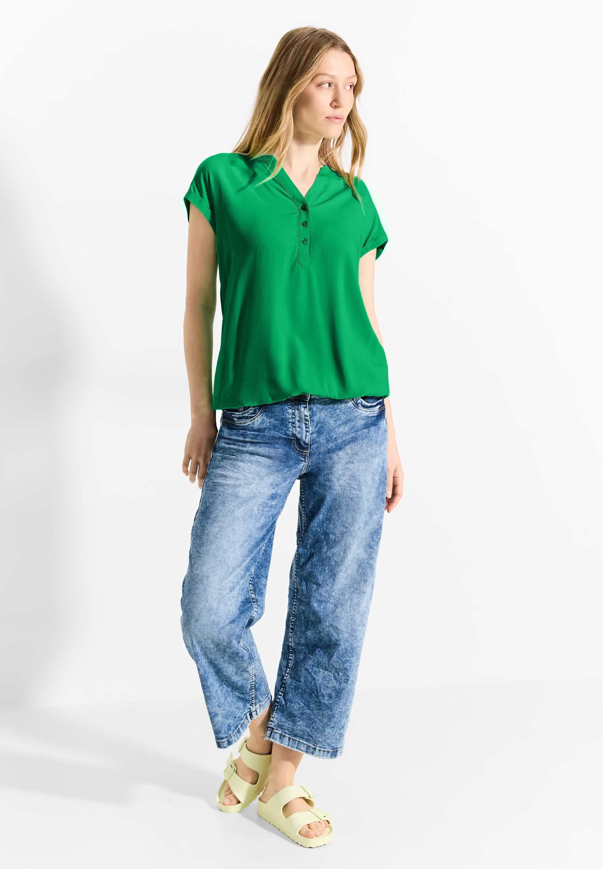 Cecil Blouse met korte mouwen met elastische band