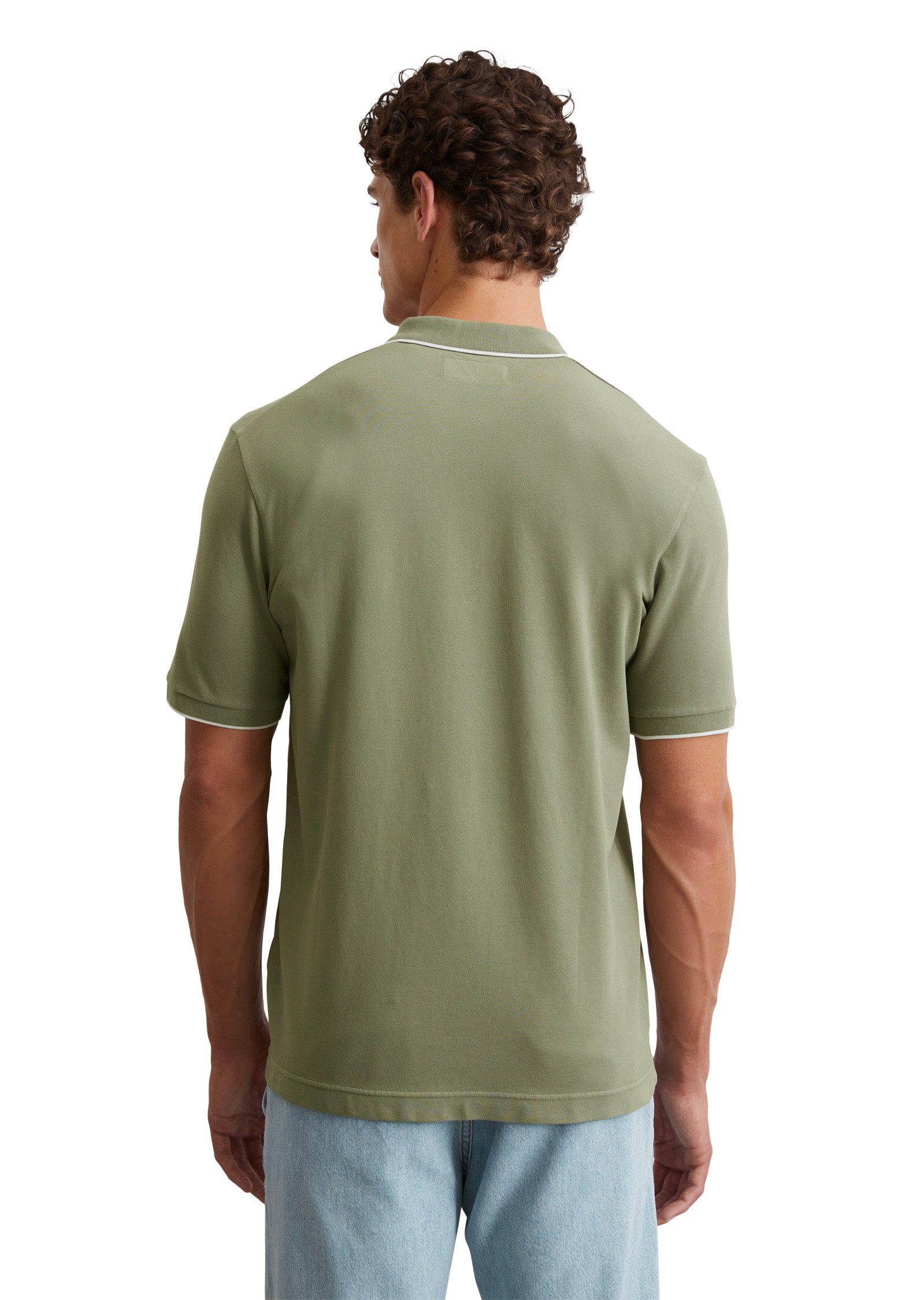 Marc O'Polo Poloshirt van piqué, regular fit, contrasterende details