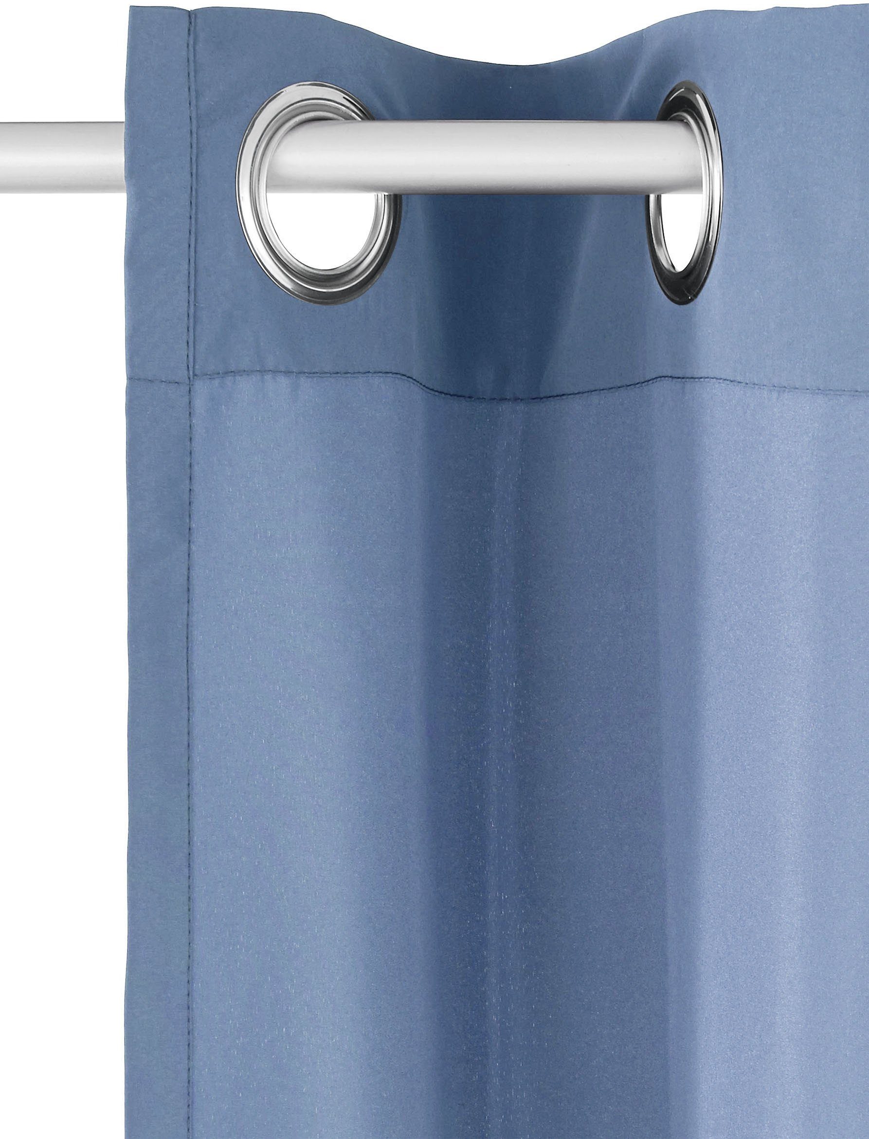 Home affaire Gordijn Parry set van 2, ondoorzichtig, monochroom, basic (2 stuks)