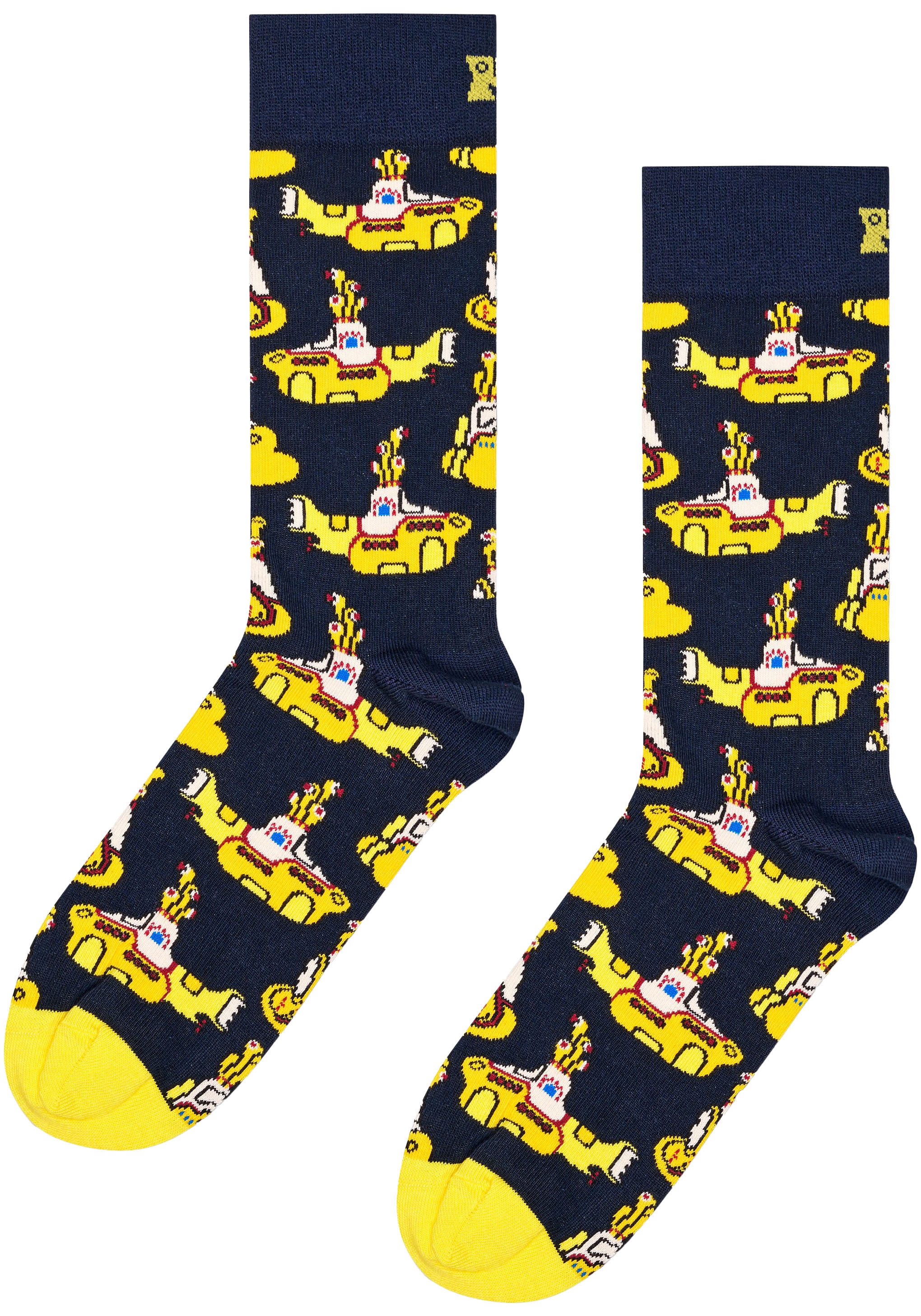 Happy Socks Lange sokken met u-boot-patroon (Set van 2)