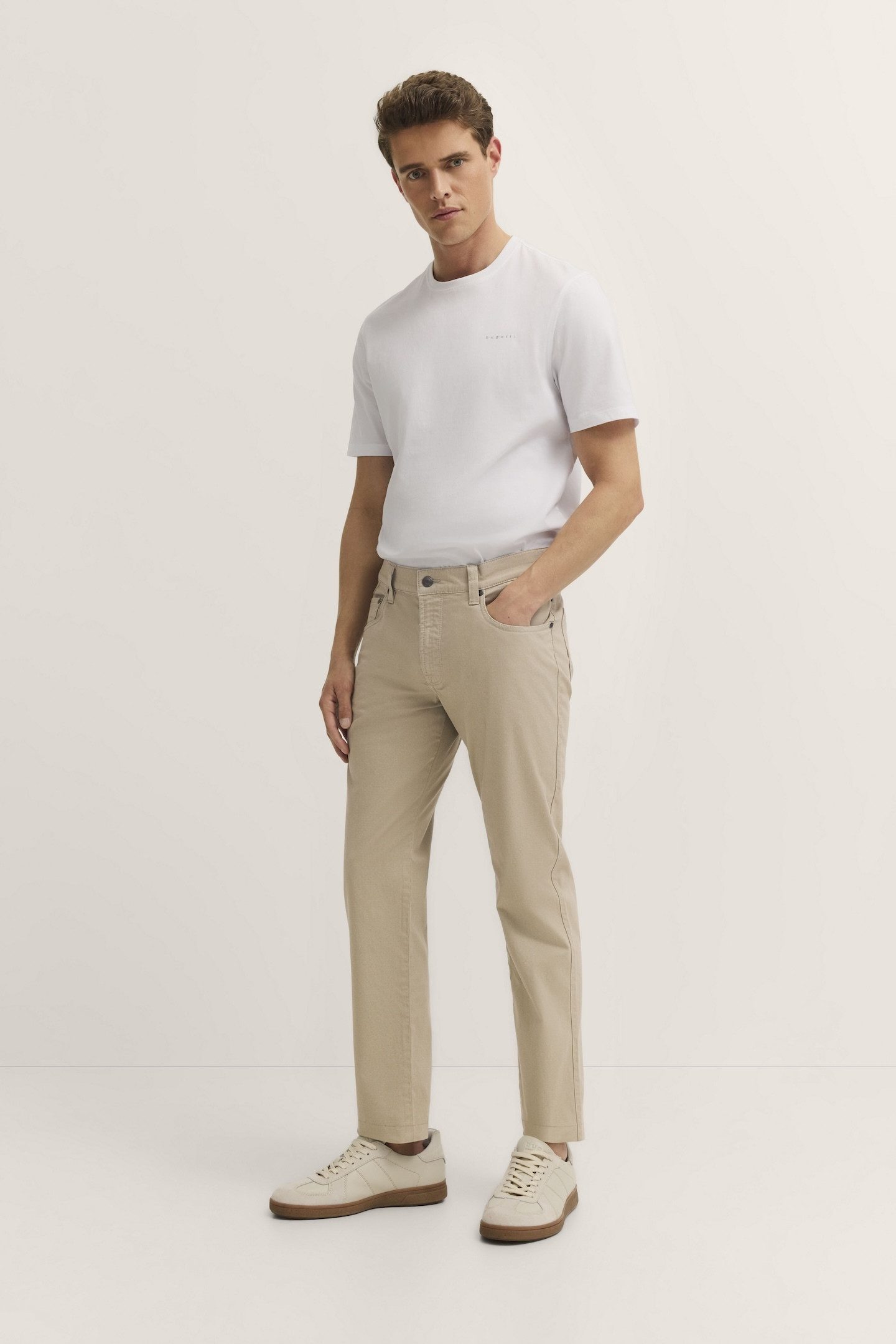 Bugatti Five-pocketsbroek met stretchfunctie