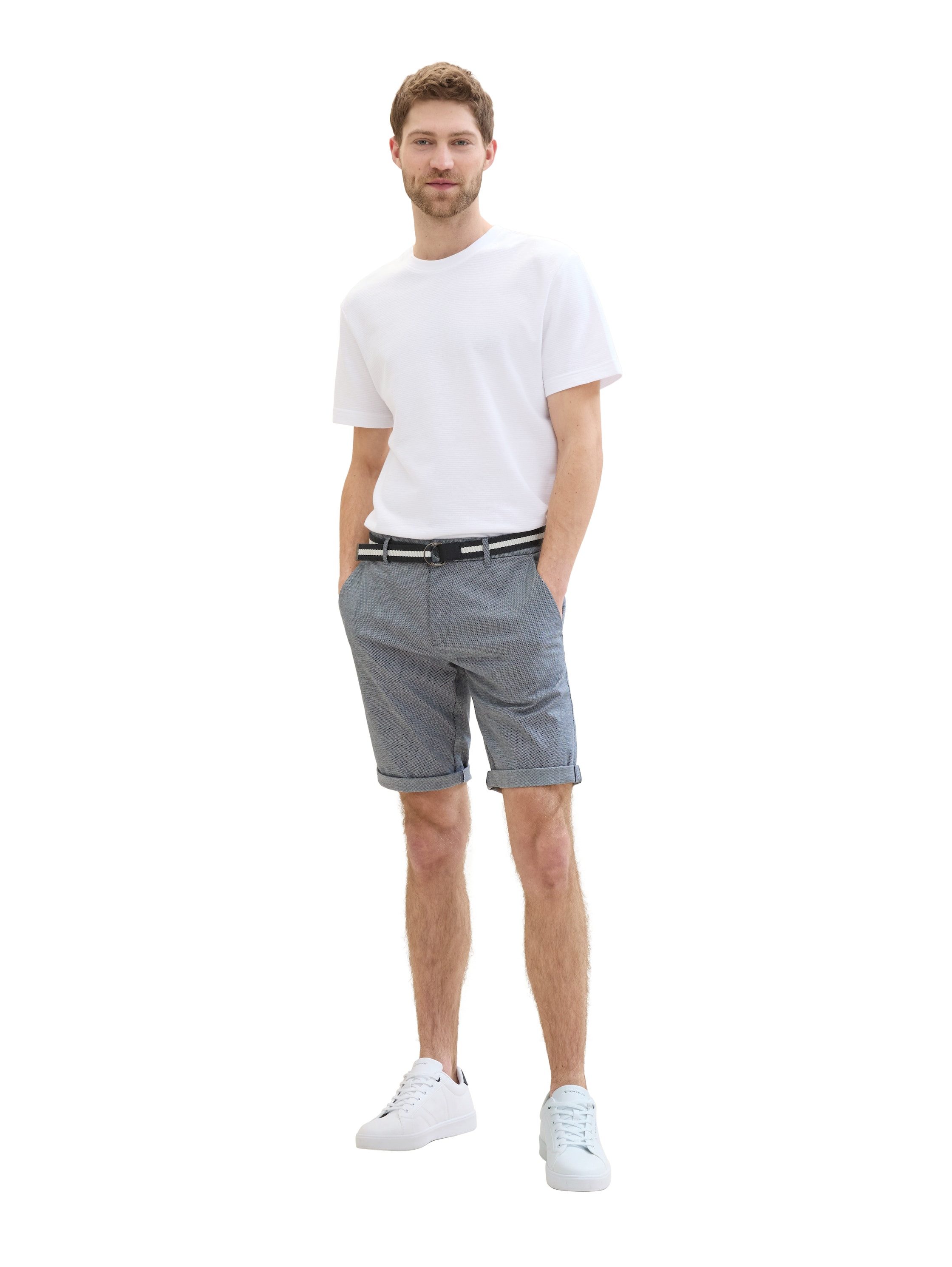 Tom Tailor Bermuda met riem