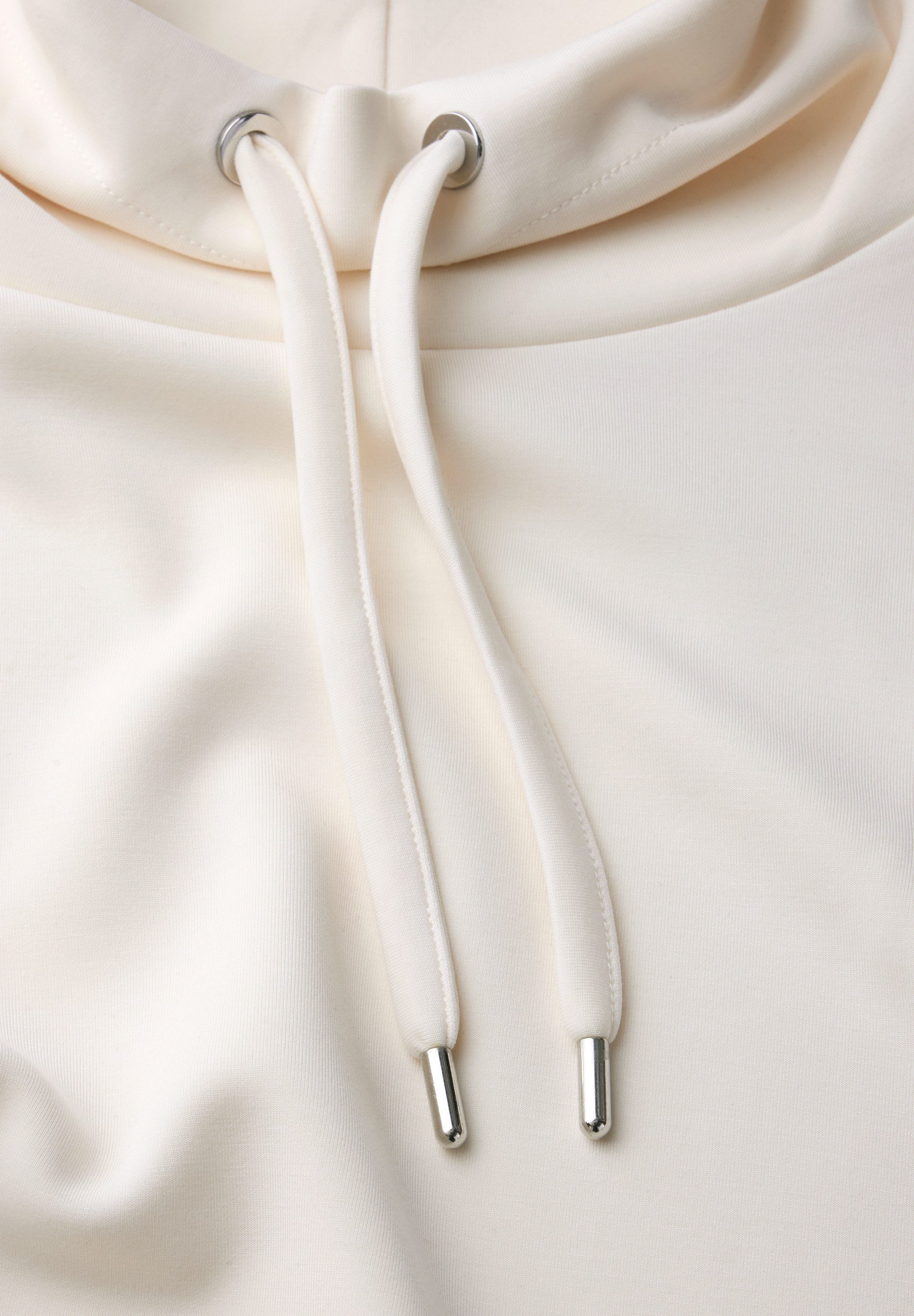 STREET ONE Shirt met lange mouwen met grote kraag en koord