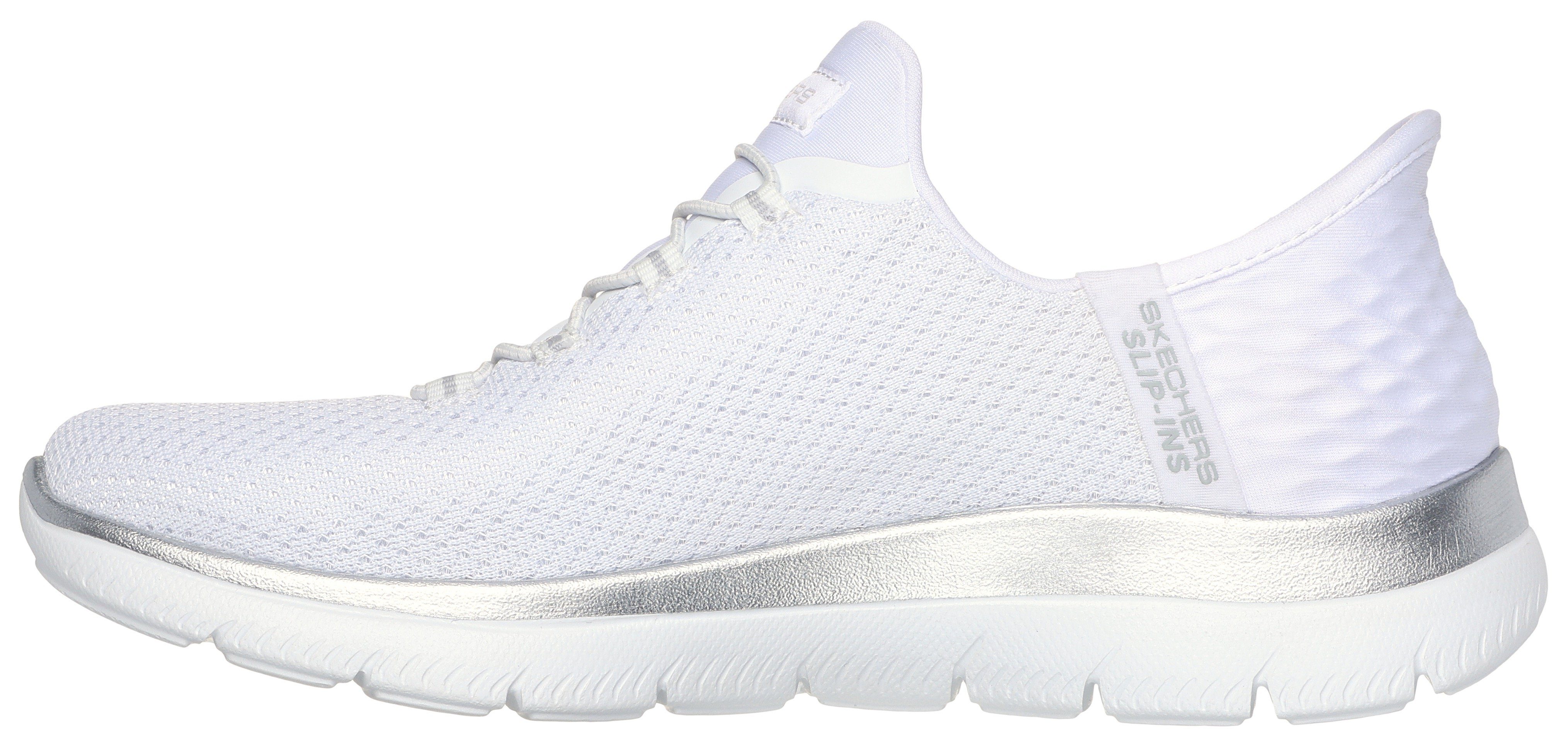Skechers Slip-on sneakers SUMMITS-DIAMOND DREAM Instapschoen, vrijetijdsschoen met praktische slip-in functie