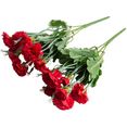 botanic-haus kunstbloem kruidnagelstruik (set) rood