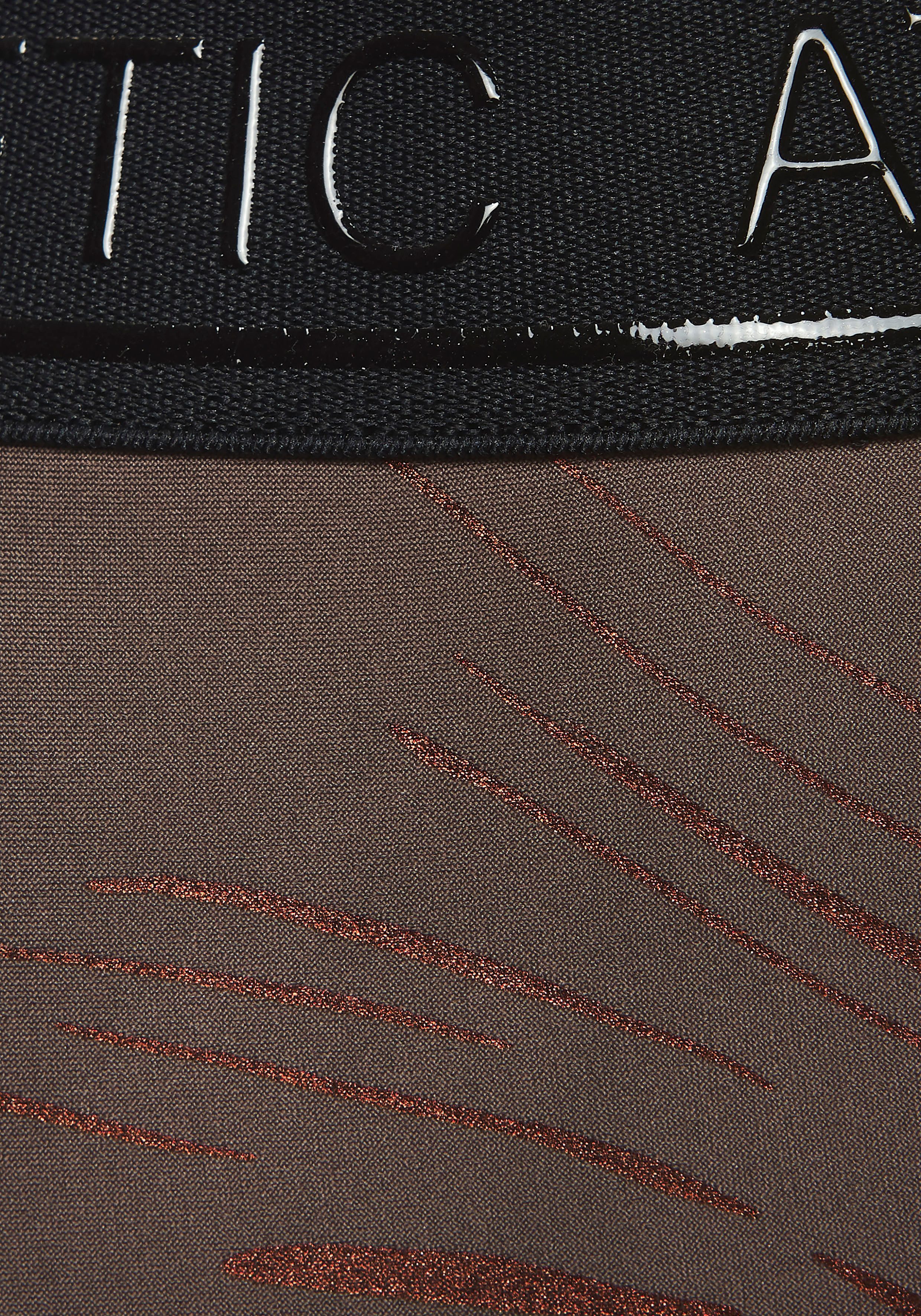 active by Lascana Functionele legging Sportleggings met glanzende print en 3D-tekst