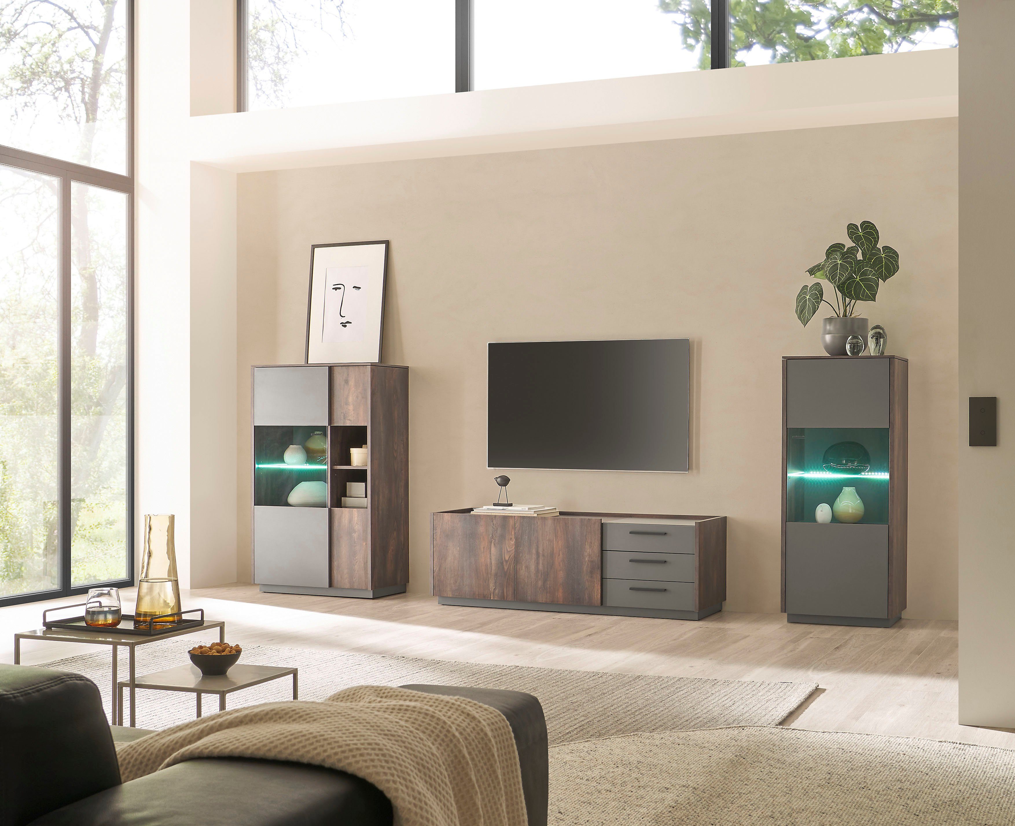 INOSIGN Tv-meubel Largo Soft-closefunctie, breedte ca.152 cm