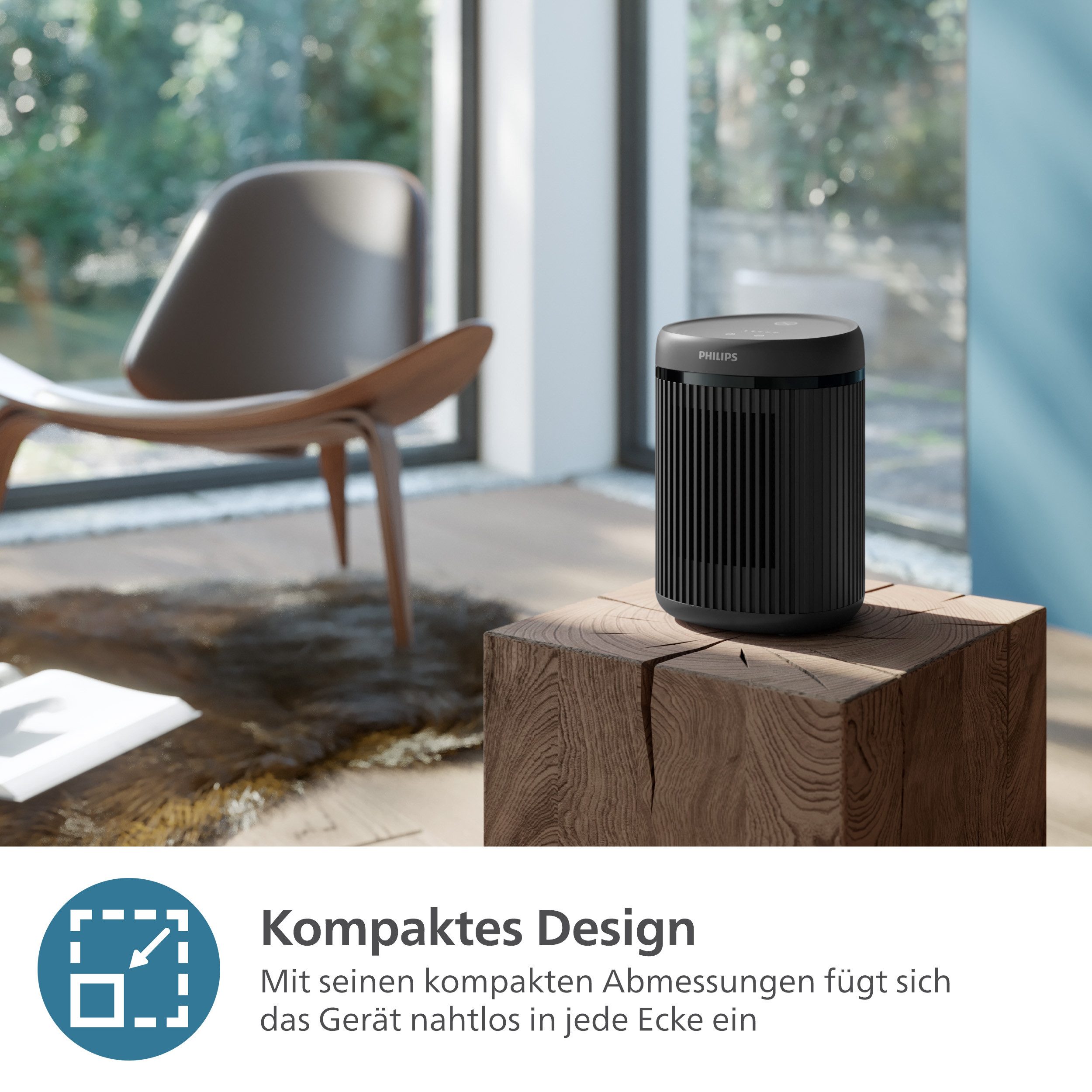 Philips Ventilatorkachel Van keramiek, compact 2000 Series CX2120/01, bespaart tot 25% energie