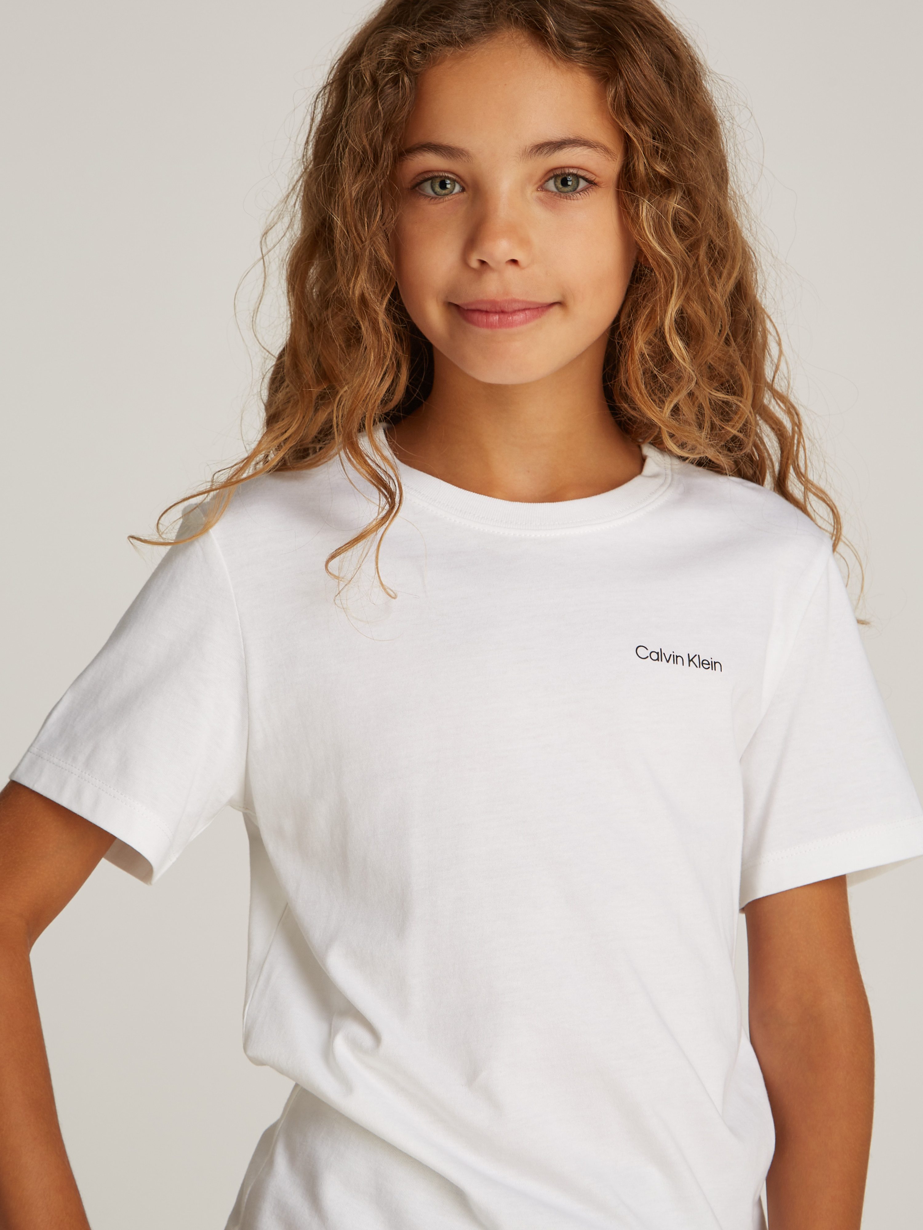 Calvin Klein T-shirt CHEST Inst.Logo Ss T-Shirt voor kinderen tot 16 jaar en met logo-opdruk