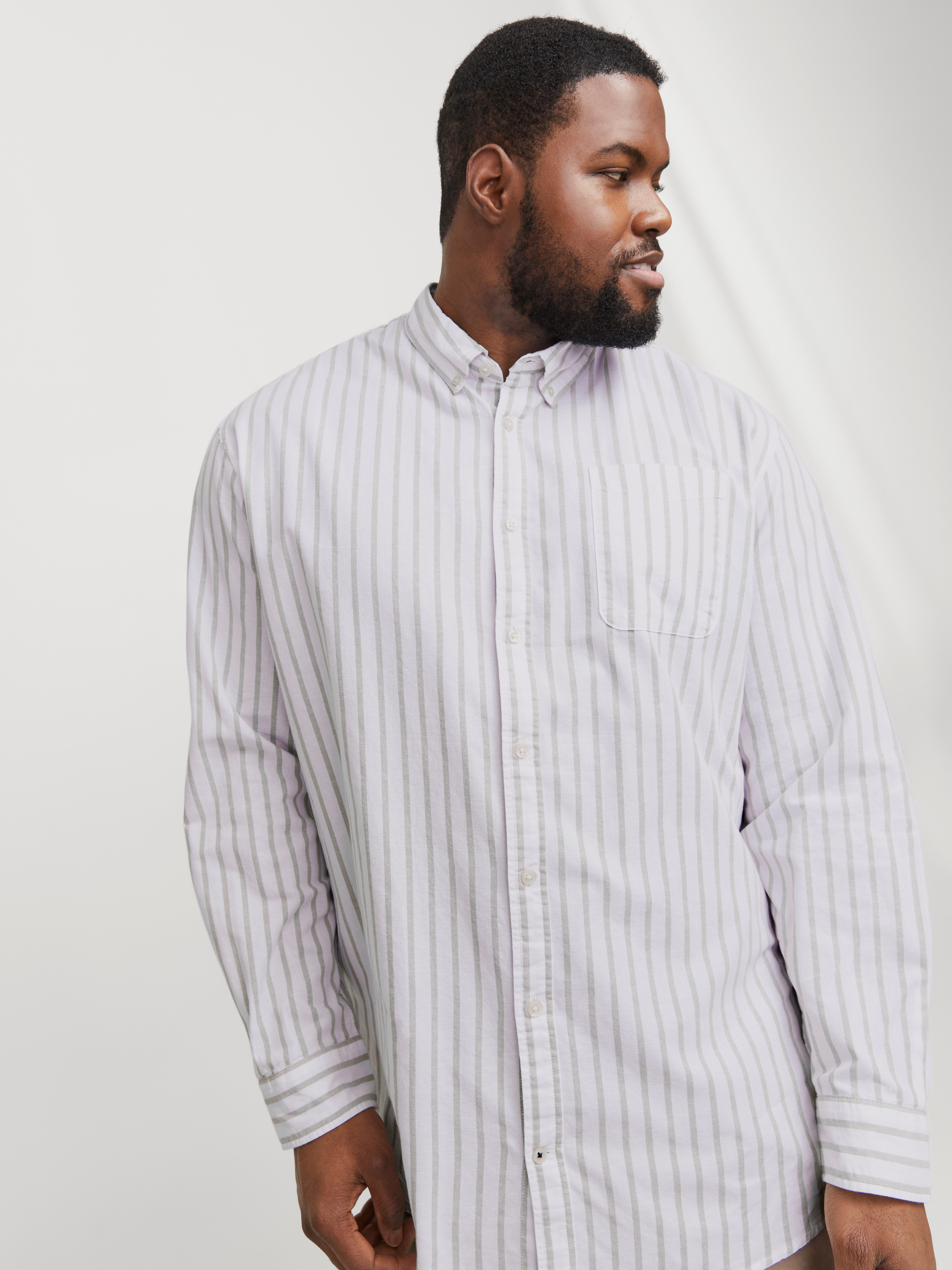 Jack & Jones PlusSize Overhemd met lange mouwen JJEOXFORD SHIRT L/S S21 NOOS PLS
