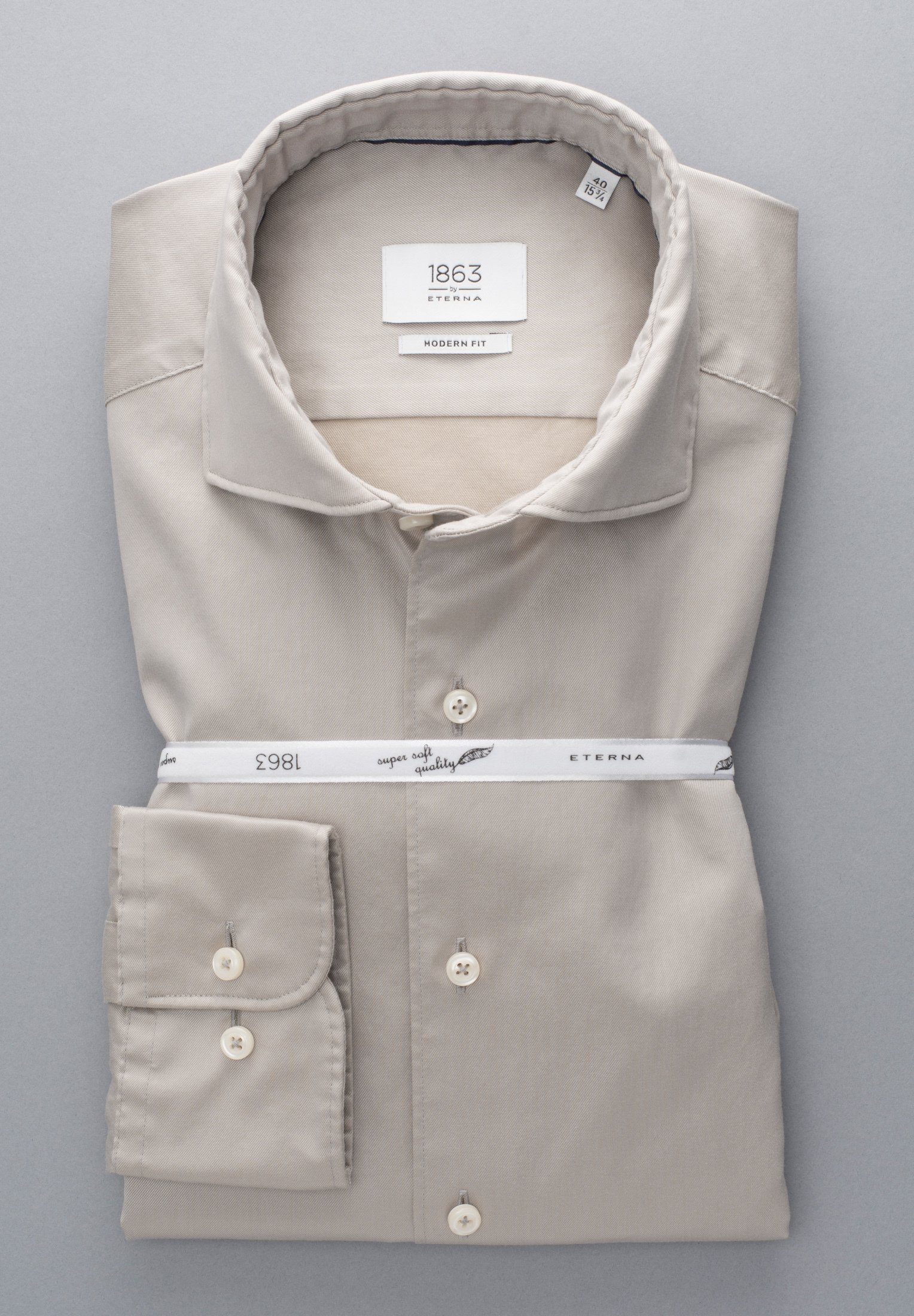 Eterna Overhemd met lange mouwen MODERN FIT EASY IRON (gemakkelijk te strijken)