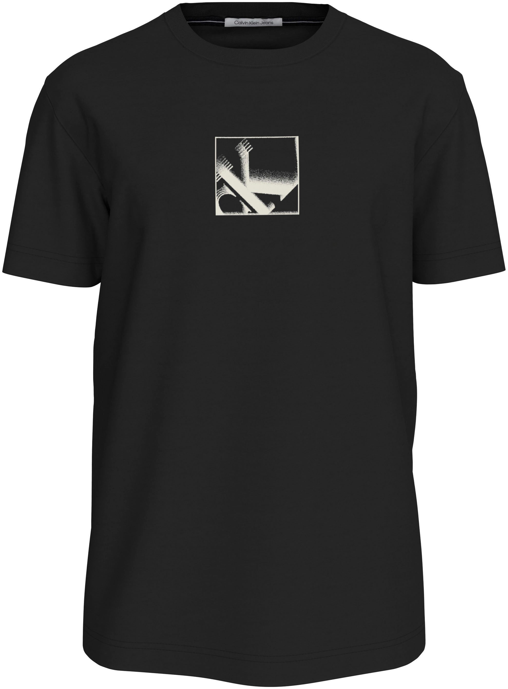 Calvin Klein T-shirt GRID BOX TEE met gestempeld logo