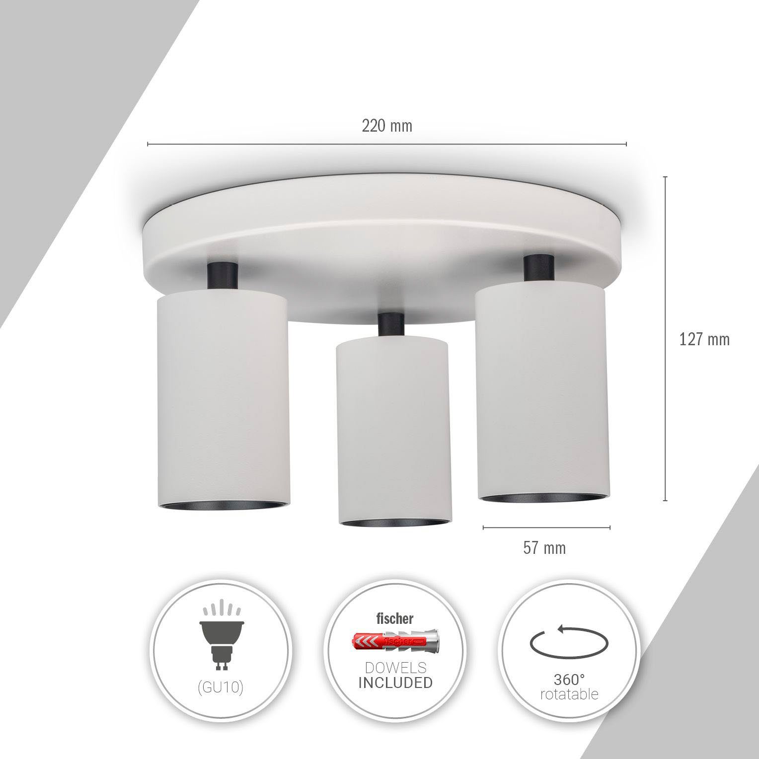 Paco Home Wandlamp TIMO SQ