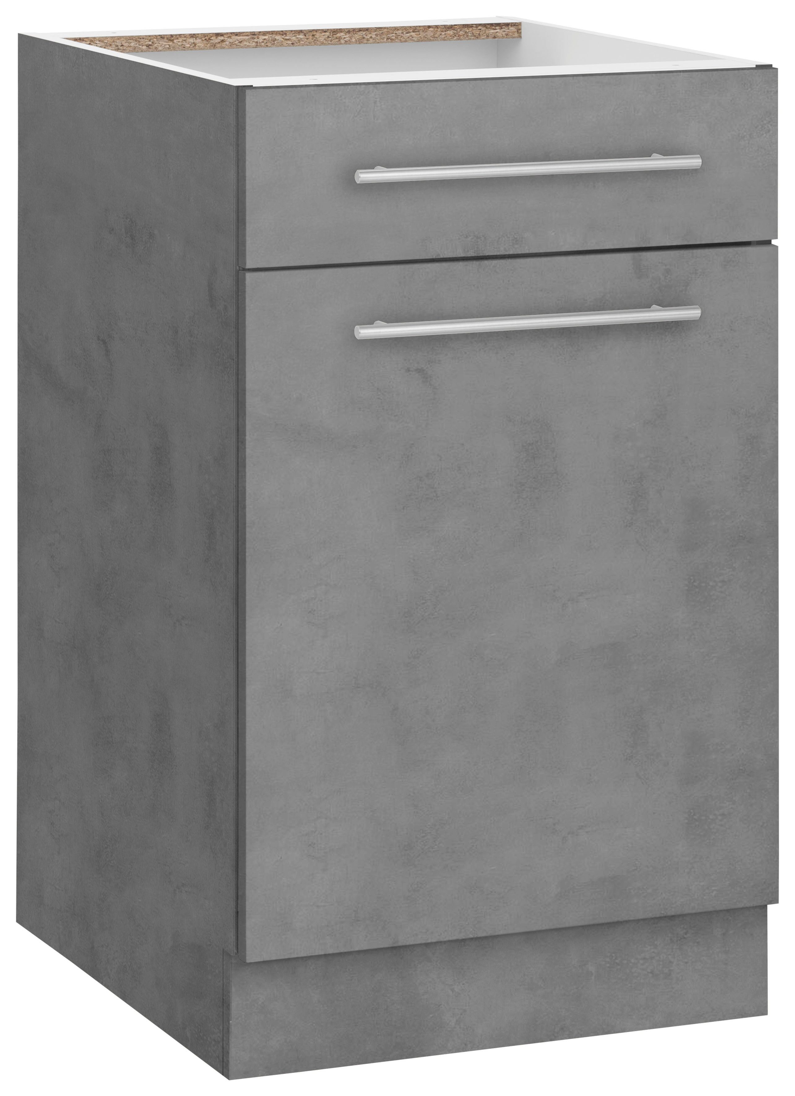 wiho Küchen Onderkast Flexi2 Breedte 50 cm onderkasten grijs
