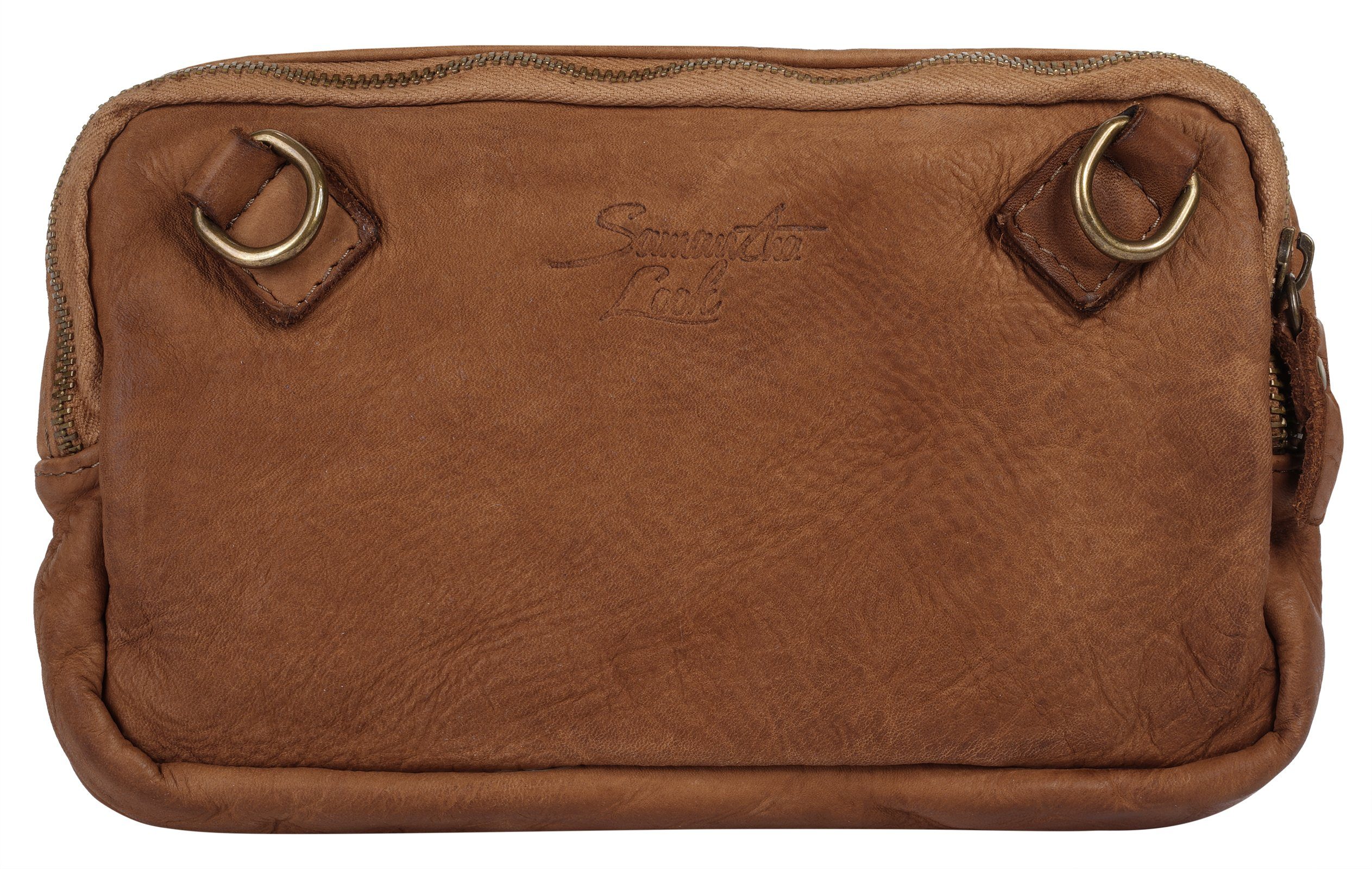 Samantha Look Schoudertas echt leer, made in italy