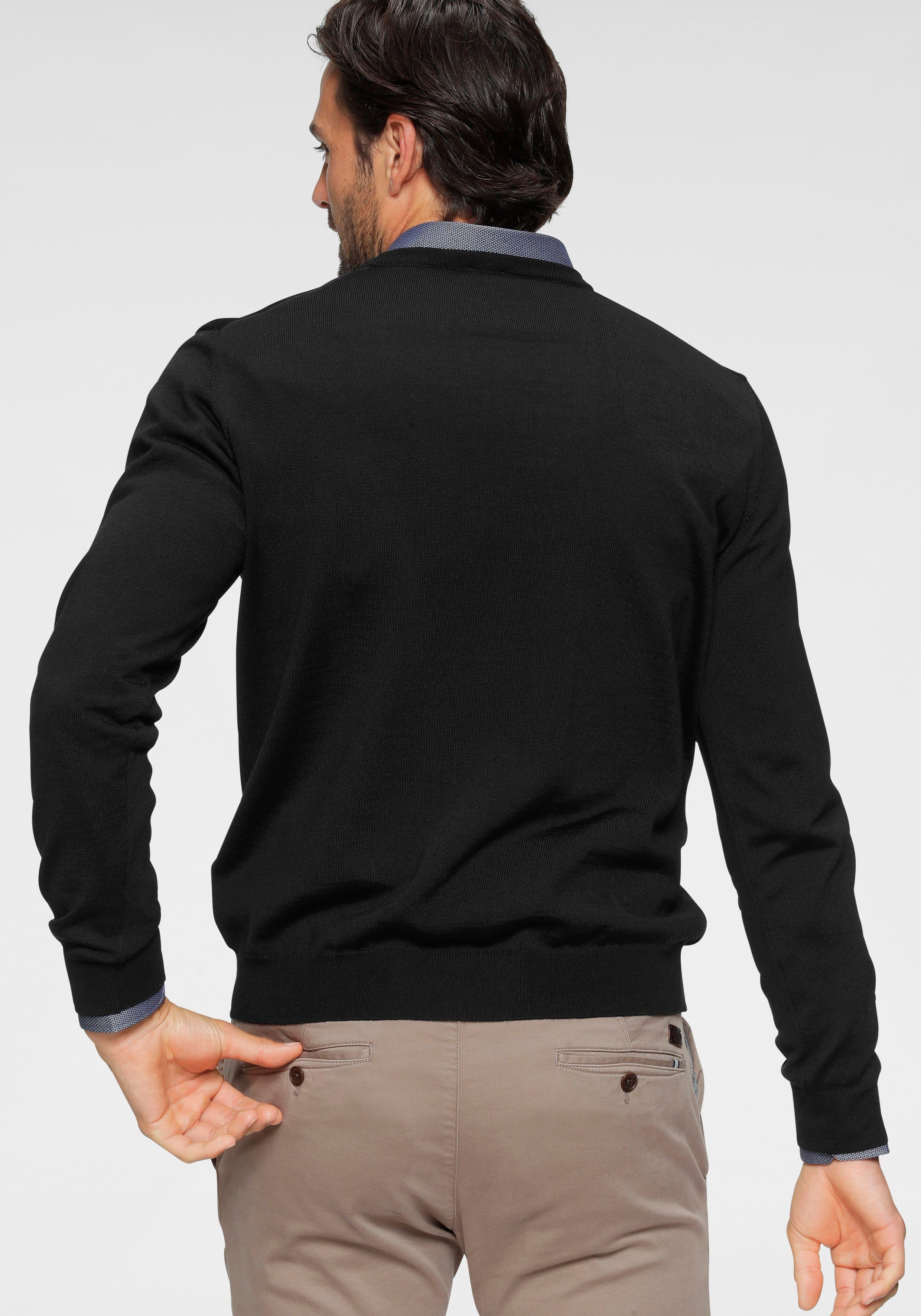 OLYMP Trui met ronde hals OLYMP brei casual moderne gebreide trui