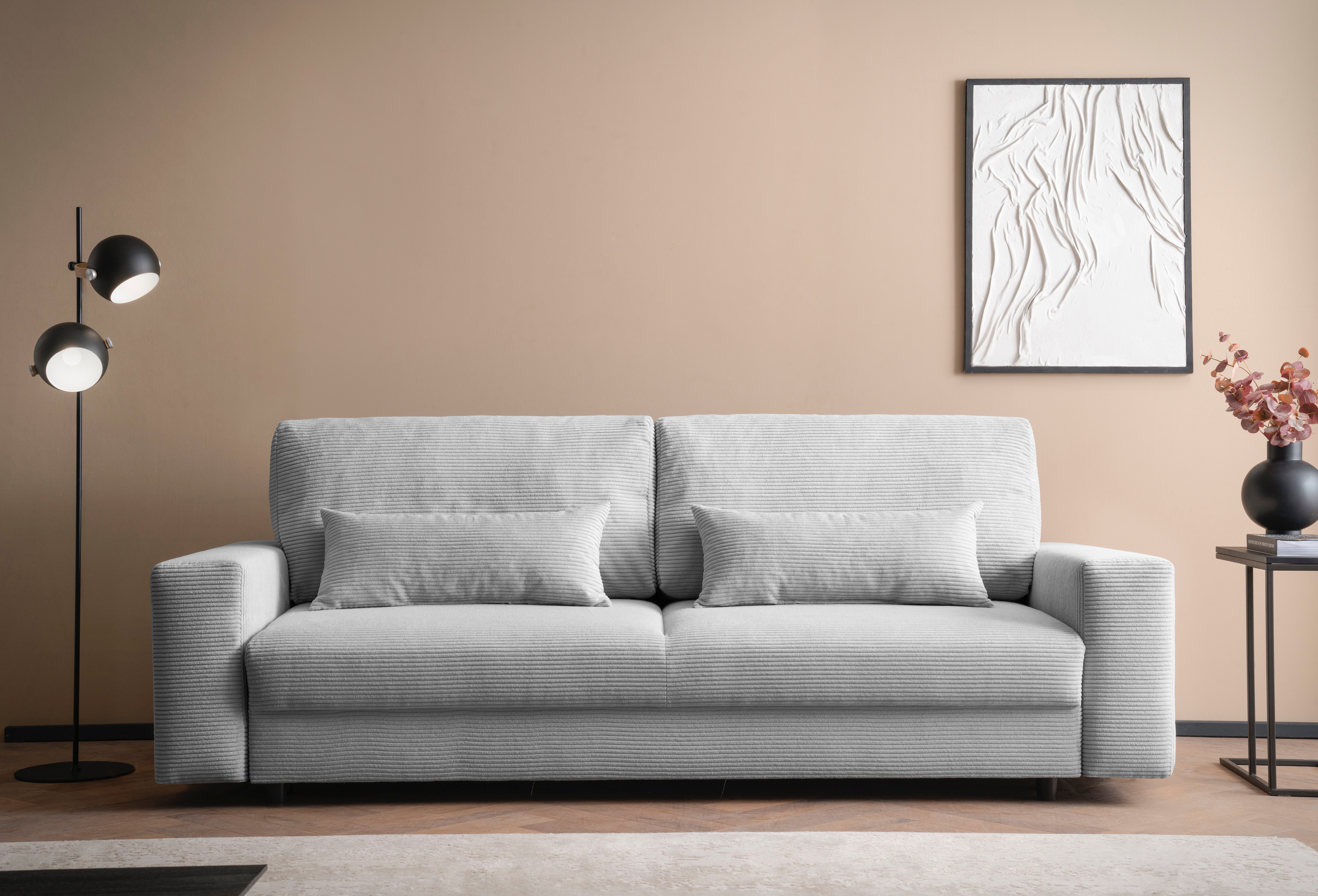 LeGer Home by Lena Gercke Slaapbank Imoga, kussen met slaapfunctie, 3-zits bank, bank met bedlade in moderne kleuren en stoffen, bedfunctie,