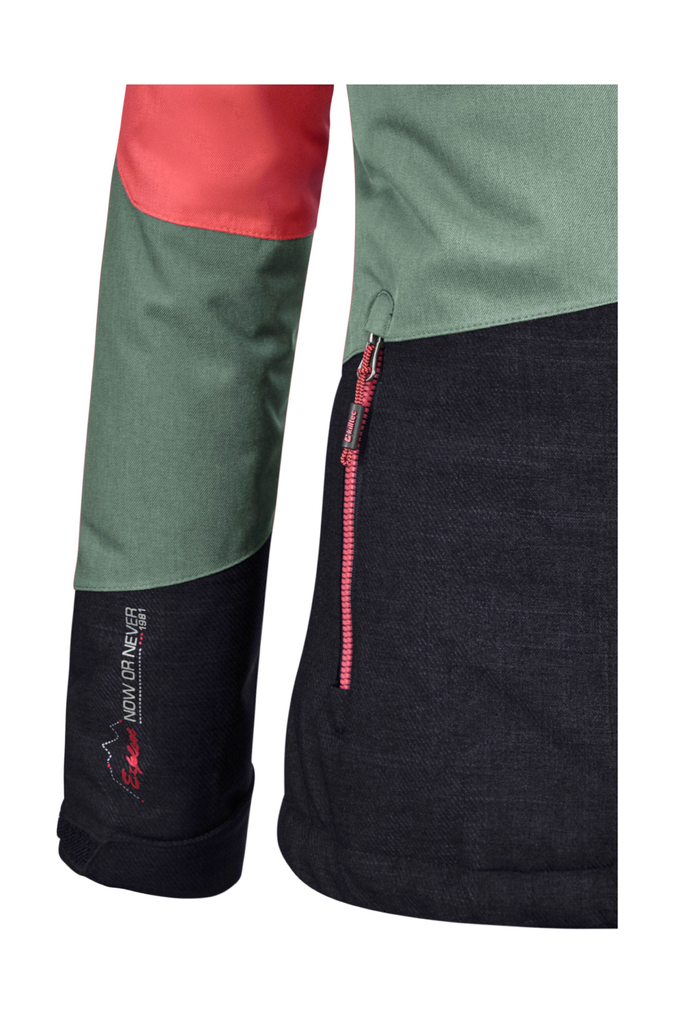 Killtec Outdoorjack Lynge GRLS JCKT B Waterdichte winterjas met capuchon, fleece, verstelbare mouwen