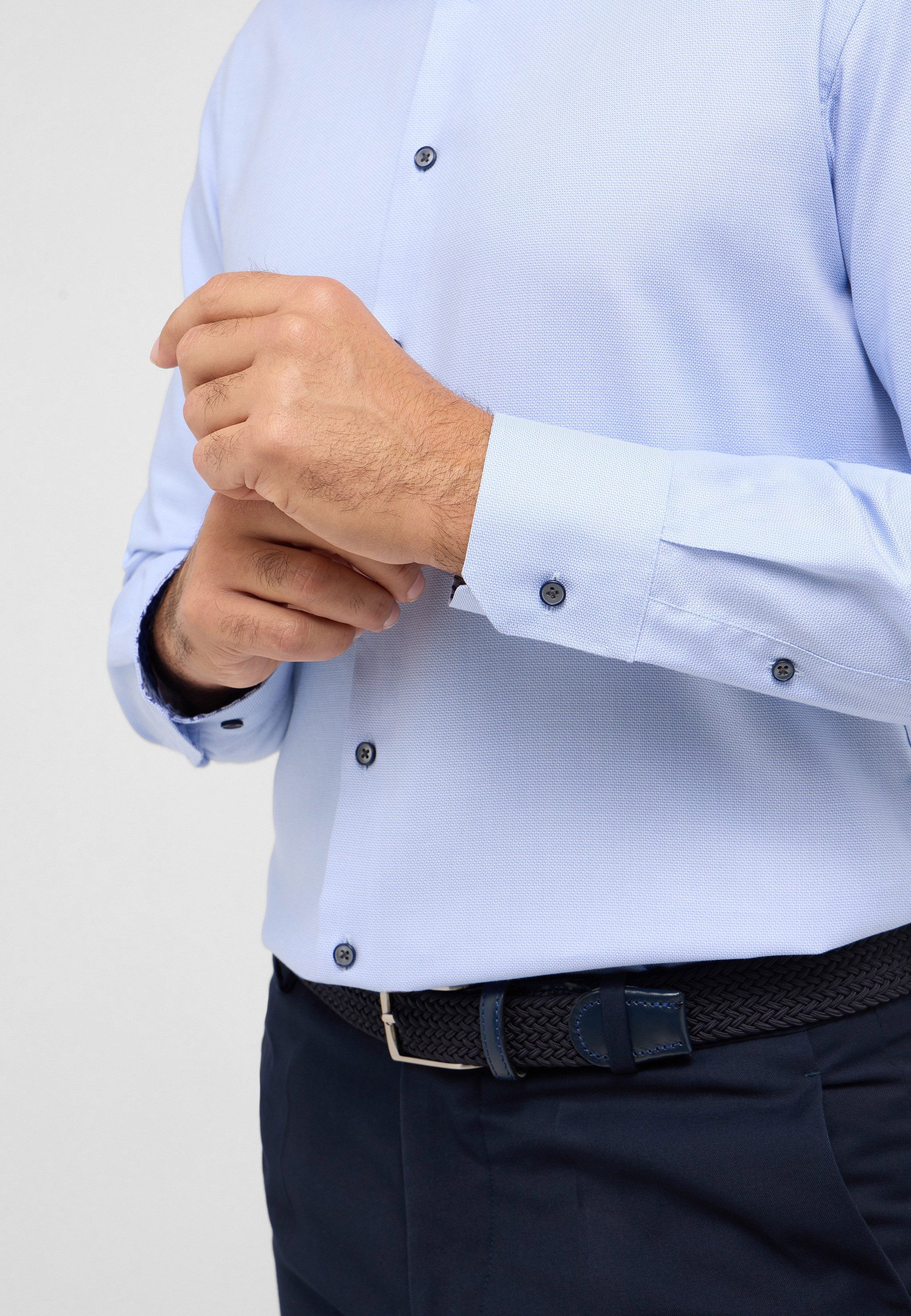 Eterna Overhemd met lange mouwen MODERN FIT NON IRON (strijkvrij)