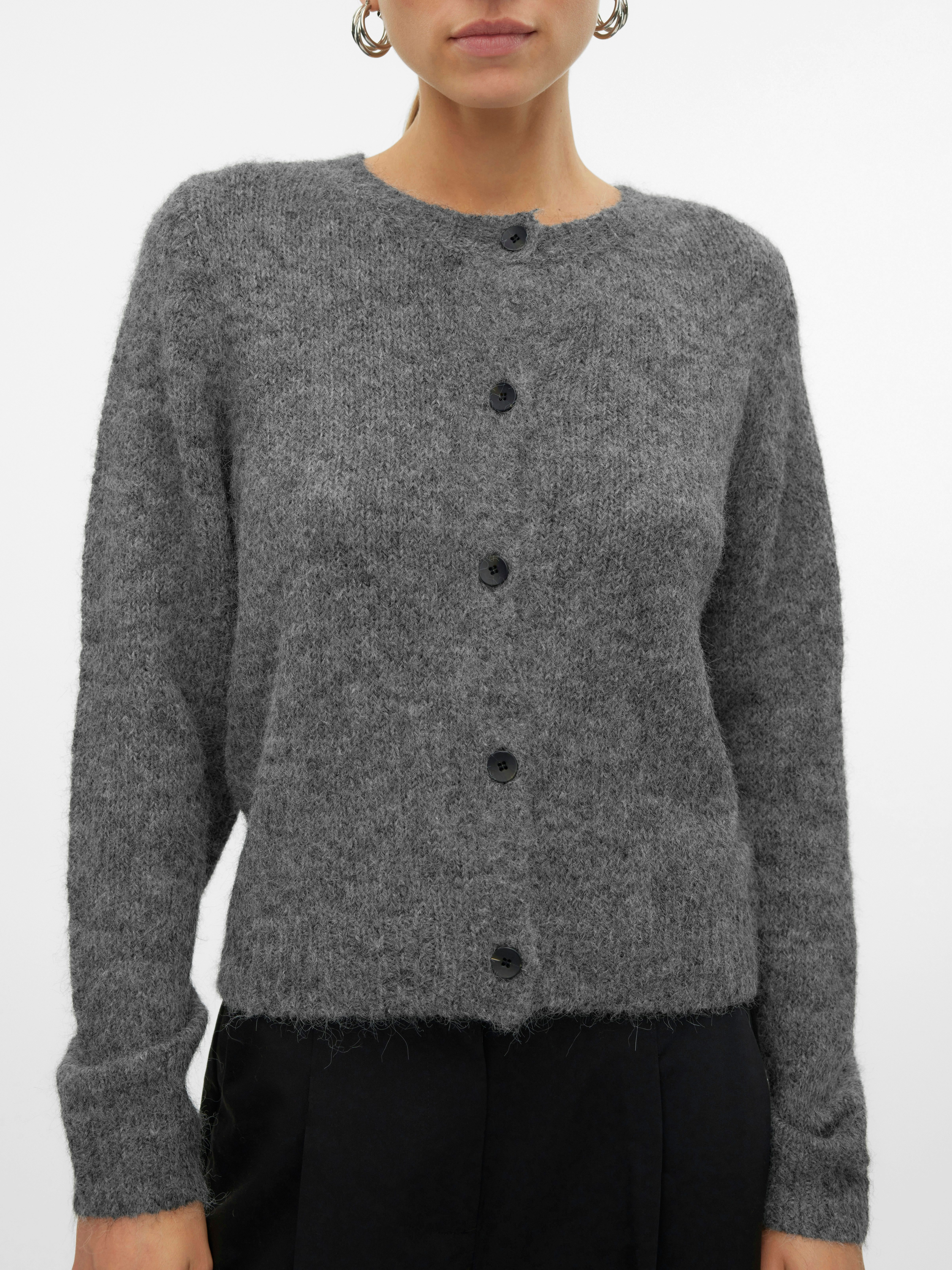 Vero Moda Vest VMNOVAH LS O-NECK BUTTON CARDI GA NOOS