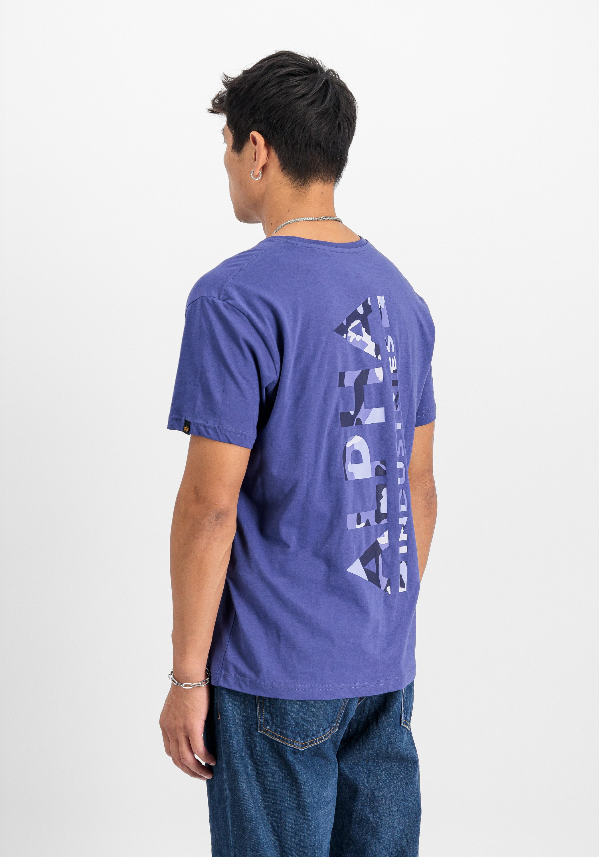 Alpha Industries T-shirt Backprint T-Shirt Camo Print