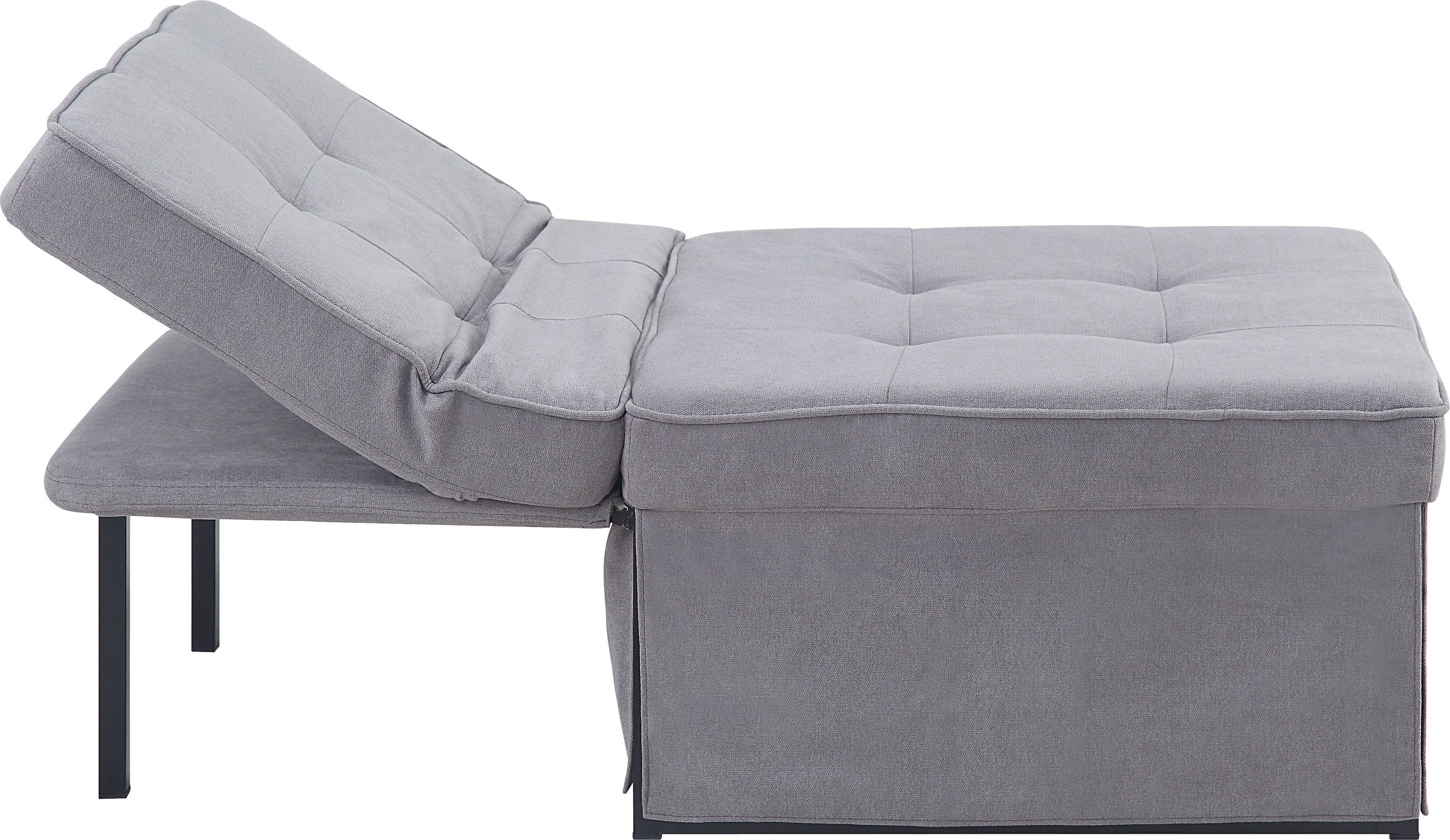 ATLANTIC home collection Slaapbank Finn te veranderen in een loungestoel, relaxfauteuil en logeerbed, incl. kussen