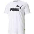 puma t-shirt ess logo tee wit
