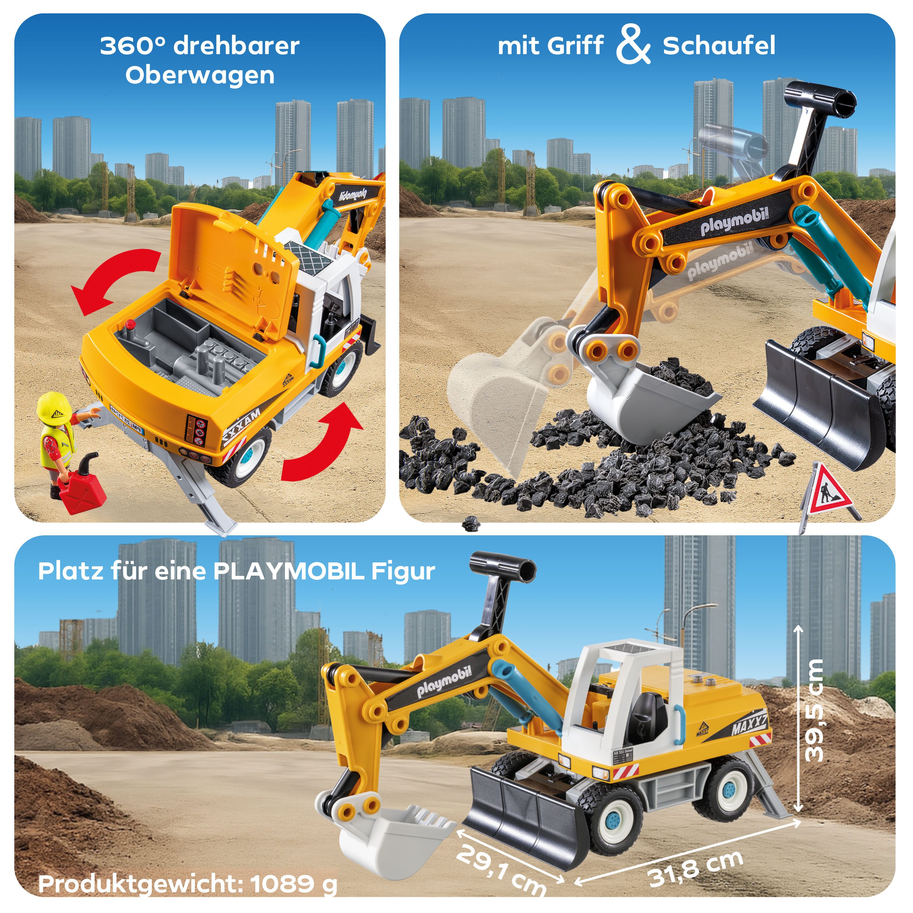 Playmobil® Constructie-speelset Grote Graafmachine (71749), Playmobil Action Heroes (32-delig)