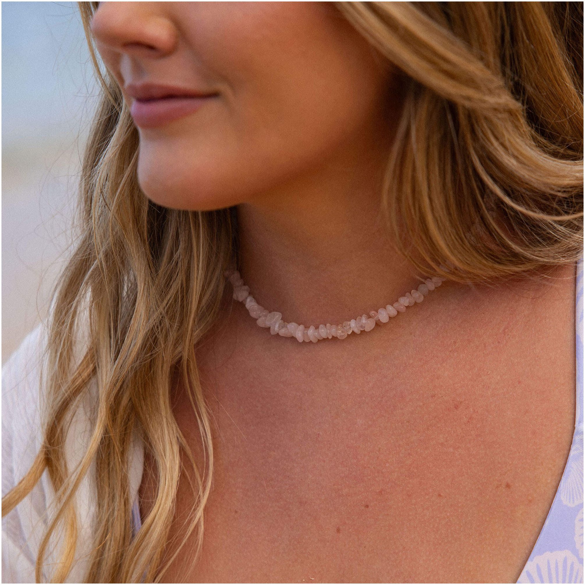 Purelei Parelsnoer Sieraad cadeau Rose Quartz, 23381